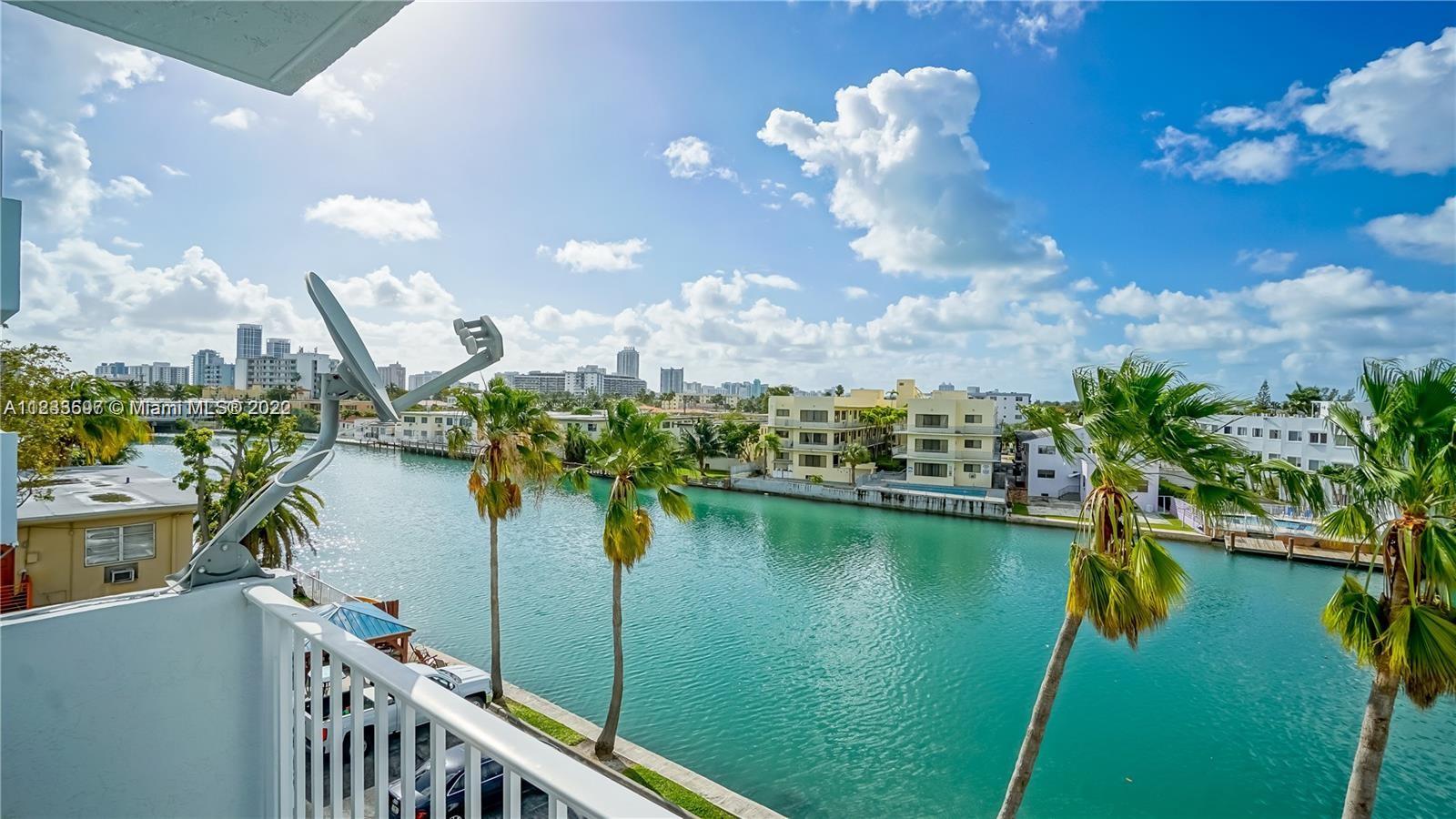 1B + 1B Coral Bay Club Condo located on posh Normandy Island. Perfect Miami Beach lifestyle. FRESH PAINT , TILE . WASHER 7 DRYER INSIDE. Relax on your waterfront balcony and enjoy the sunset view with the Miami skyline in the background. Secured parking, and waterfront pool. Normandy Island has golfing, tennis, parks, restaurants, and is a few blocks from the beach.  VACANT PROPERTY