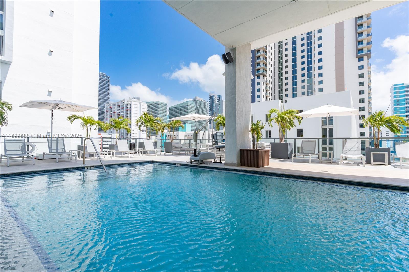 Discover urban luxury in the heart of Brickell – located in SMART Brickell, a next-generation boutique condominium offering sophisticated design and upscale amenities. This impeccably finished residence features 1 bed/ 1 bath and 433 sqft of living space, with floor-to-ceiling glass doors opening to a private terrace and delivering natural light throughout. The open-plan kitchen is outfitted with high-end Bosch appliances and Italian cabinetry, fully-equipped and smart-home features deliver convenience and modern style. Enjoy resort-style amenities including dual swimming pools, rooftop lounge, business-center, pet-friendly policies, EV-ready parking and valet service. Ideally situated just steps from Brickell City Centre, Metromover/MetroRail, world-class dining and entertainment.