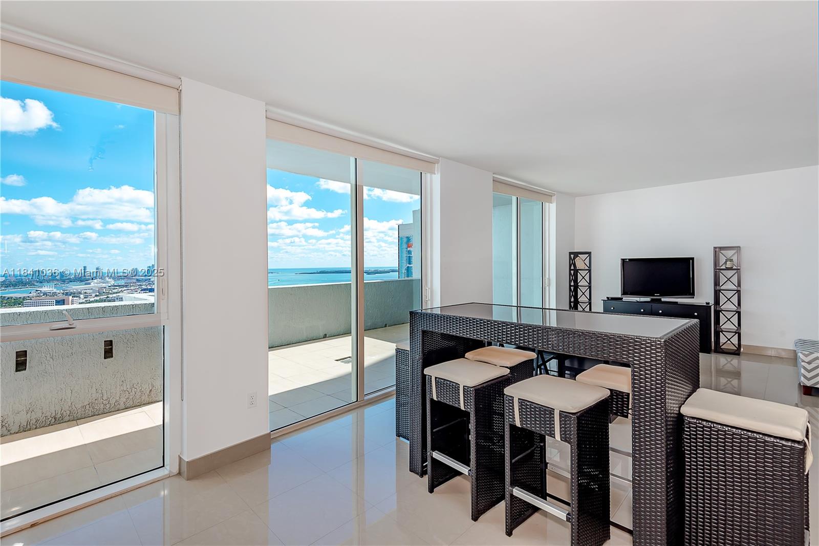 Experience luxury living in this beautifully furnished studio condo at Vizcayne Bay, located in Downtown Miami. Enjoy stunning views and high-end amenities just steps from Bayfront Park, Bayside, the American Airlines Arena, and top restaurants.

This stylish studio features laminate flooring, a washer and dryer, a modern kitchen, a marble bathroom, and high ceilings for an expansive feel. Perfect for both homeowners and investors alike.

The complex boasts 24/7 security, valet service, concierge assistance, a sauna, spa, gym, social area, and a movie theater. With four pools and a two-story gym, this property offers everything for a luxurious lifestyle. Don't miss this amazing opportunity!