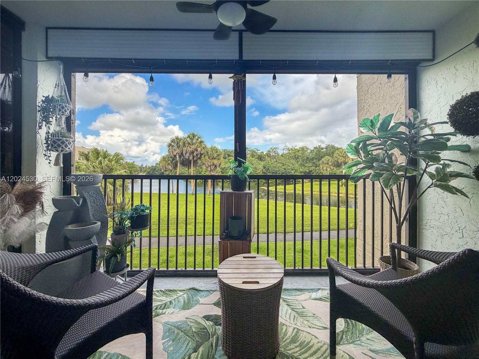 Bright and spacious remodeled 2BR/2BA second-floor condo with beautiful lagoon/water views from the screened patio, located in the highly desirable Township community in Coconut Creek. Investor-friendly with immediate leasing allowed after purchase and no waiting period. Features include split floor plan, tile flooring throughout, washer & dryer inside the unit, large living area, assigned parking space, private storage unit, and additional guest parking. Well-maintained community with access to resort-style amenities including Olympic-size pool, clubhouse, gym, theater, tennis courts, walking trails, aquatic center, ballroom, and more. HOA includes water, cable, pest control, roof maintenance, and additional exterior services. All ages welcome. Conveniently located near shopping, restaurants, Promenade, and major highways including the Turnpike. Move-in ready and an excellent opportunity for both end users and investors.