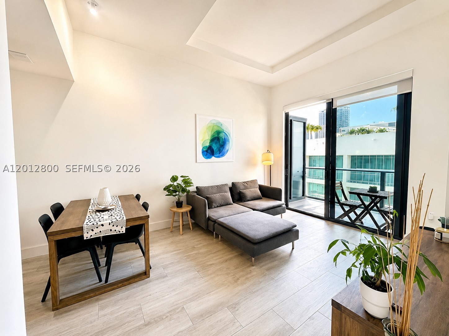 Discover elevated living in this fully furnished 1-bedroom condo at Hyde Midtown. This bright and modern
residence offers 607 sq. ft. of open-concept living, complete with high-end finishes, tile flooring, floor-to-ceiling
impact windows, and city views from a private balcony. The kitchen features top-of-the-line appliances and sleek
cabinetry, while the bedroom includes blackout shades and a workspace ideal for remote professionals. Hyde
Midtown offers an impressive array of resort-style amenities: infinity-edge pool, spa, tennis court, putting green,
fitness center, media room, business lounge, and more. Perfectly located just steps from the Design District,
Wynwood, dining, shopping, and entertainment.