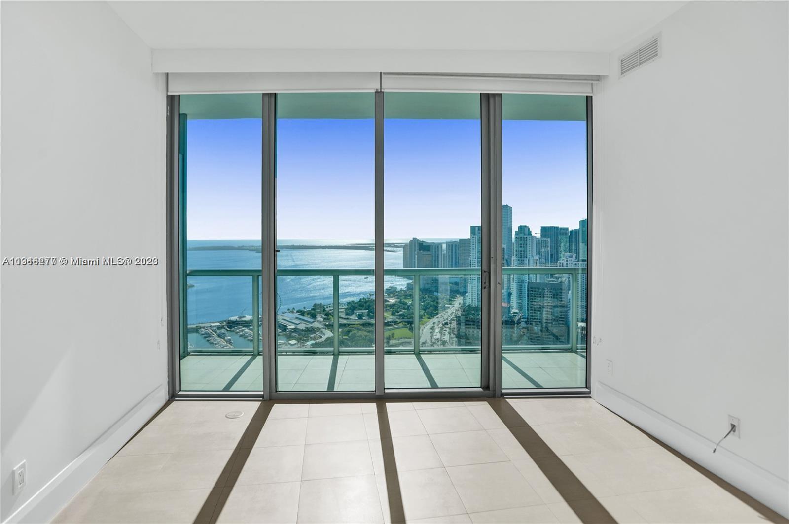 Beautiful 1/1.5 unit for rent in Marina Blue! Amazing Views from living area and bedroom from this 51st floor unit. Open Kitchen with Island, Stainless Steel appliances. Master Bedroom complete with walk-in closet, Master Bath features dual sink, shower and tub. There is an additional half bath, inside laundry, 1 assigned parking space + storage. Building amenities include 2 swimming pools (sunset & sunrise pools), hot tub, fitness center, BBQ area, sand volleyball court, 24-hr concierge, 24-hr valet parking. Unbeatable location, minutes to museums, shops, restaurants, in the heart of it all. Available immediately and easy to show,  Please use show assist