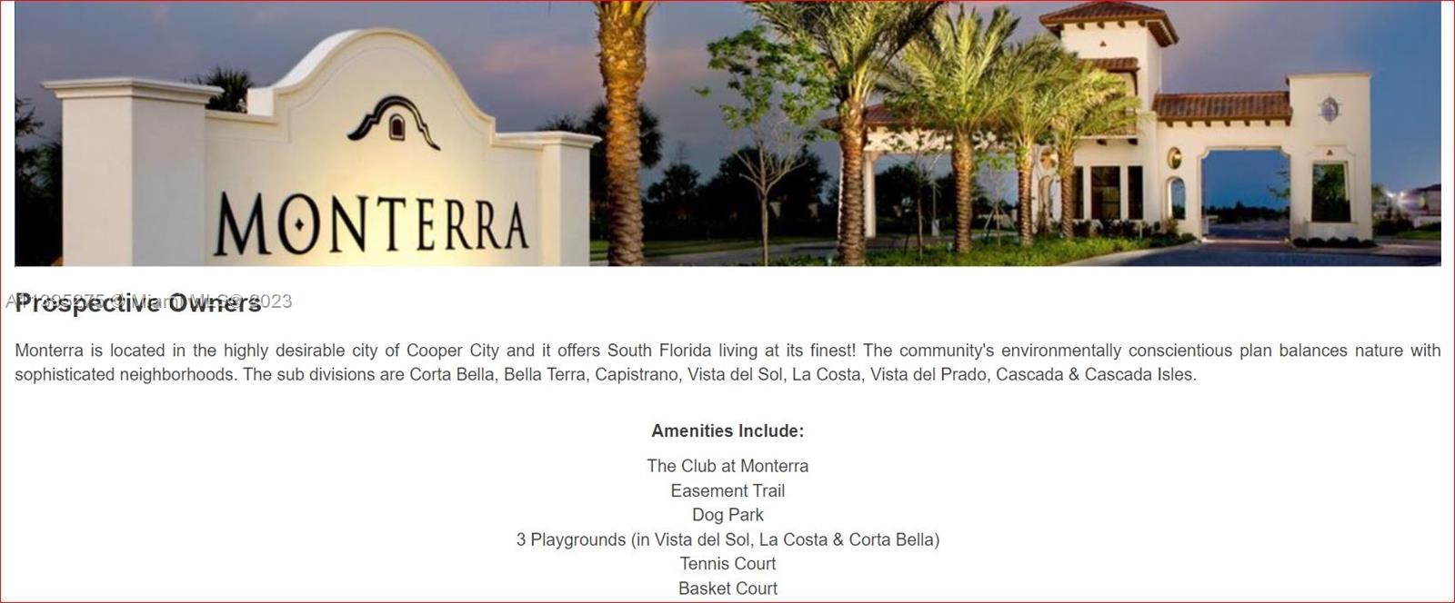 Monterra Plat - Residential