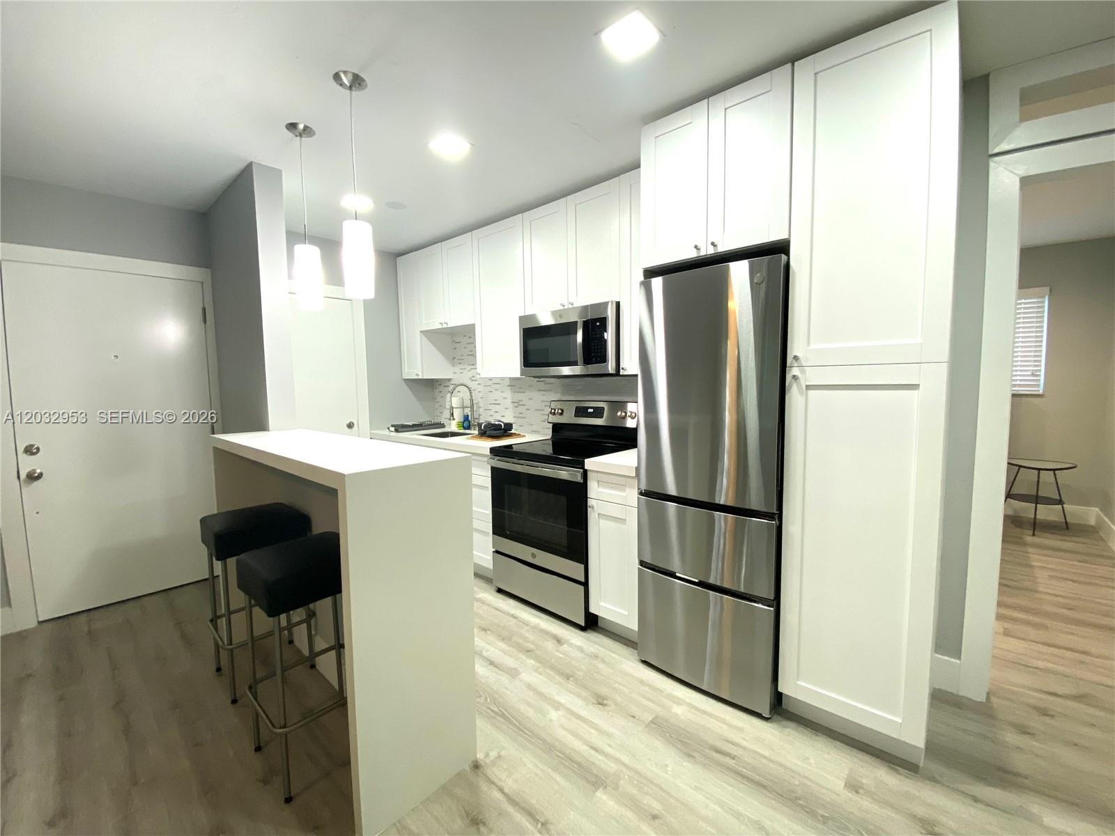 Experience the "Hidden Jewel" of South Miami! Tucked away on an exclusive private street, this chic, remodeled 1/1 condo offers a tropical oasis in an unbeatable location. Enjoy a bright 500 SF+- open layout with lush garden views. ULTRA-CONVENIENT WALKABILITY: Steps to the Metrorail, premier shopping, fine dining, South Miami Hospital, and Larkin. Rent includes water, gas, trash, and 1 assigned parking space. UNIQUE FLEXIBILITY: Short-term rentals allowed! Multiple units available ($2k-$2.9k) upon availability. Optional "Plug-&-Play" upgrades available at an additional cost: Electric, High-Speed Internet, Cable, and Monthly Cleaning. Pet-friendly and move-in ready. Schedule your showing today!