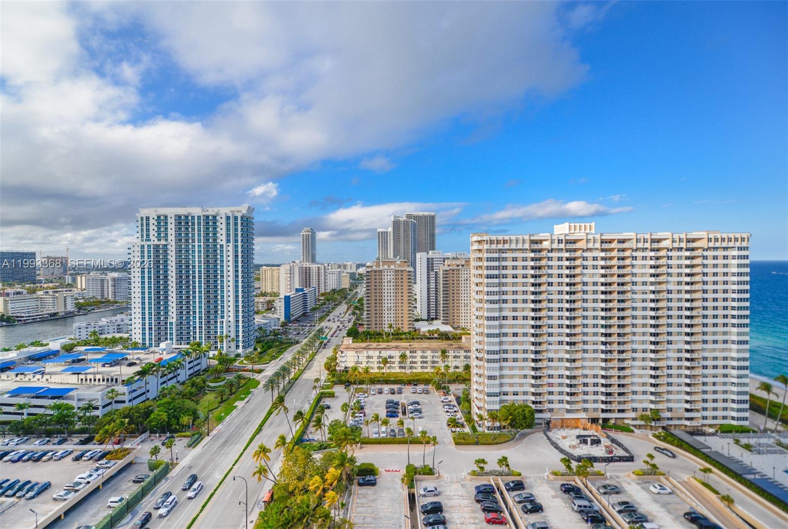 High-floor 1-bedroom with north exposure, an awesome view, and a beautiful open kitchen. Completely remodeled with a smart, flexible layout featuring a built-in Murphy bed—ideal for hosting without giving up living space. Full-service oceanfront community with beach access/service, heated pools, fitness centers/sauna, tennis, pickleball, marina, on-site dining, mini-market, valet, and 24/7 security in prime Hallandale Beach.
