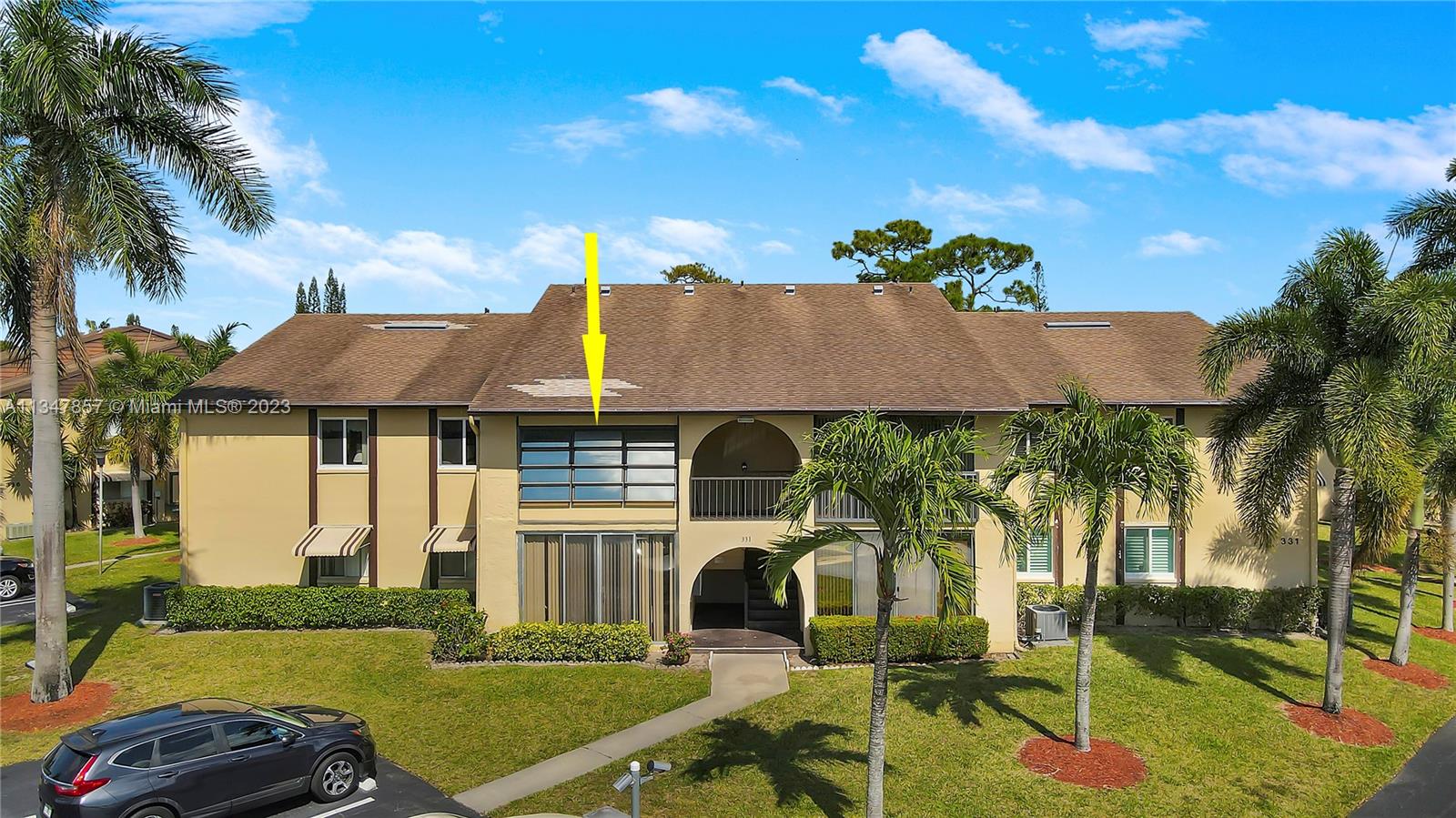 Impeccably maintained, Turnkey 2nd Flr 2Bedroom, 1.5Bath Condo located in desirable 55+ Community of Pine Ridge South III. Condo features: Bright & Spacious open floor plan, NEW Electrical Panel 2/23, Dishwasher 2/23, Refrig 2/22, HURRICANE Windows, Tile flrs throughout, Spacious bdrms w/large walk-in closets & main bathrm offers step-in shower & linen closet. Just off the kitchen is a utility closet w/full size Washer/Dryer, A/C & Tankless Wtr Htr, added cabinet for more storage&Upright Freezer. Enclosed/screened patio area has addtl storage closet. Resort Style Amenities: Many events/social clubs,Heated Pool,Bocce Ball,Shuffleboard, Pickle Ball/Tennis, Walking/Jogging paths & BBQ/Picnic Area. Centrally located w/ easy access to I95, FL Turnpike, Shopping, Restaurants, PBI Airport & more!