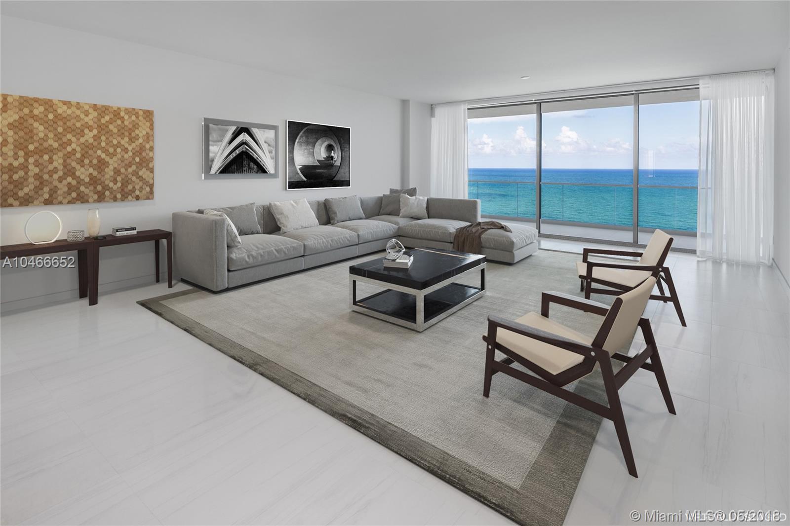 Be the first to live in the spectacular flow through unit with breathtaking ocean and city views! The unit offers 3,592 sqft, 3 bedrooms, 4 bathrooms, separate maids quarters and 745 sqft of terrace. Top of the line Gaggenau appliances, window treatments, and white Calacatta marble thought out the apartment. This is an unparalleled and stunning oceanfront high rise in a five star residence with resort-style amenities. Amenities included: 24 hour concierge, poolside restaurant under Starr catering, tennis courts and world-class spa. You don’t want to miss this!