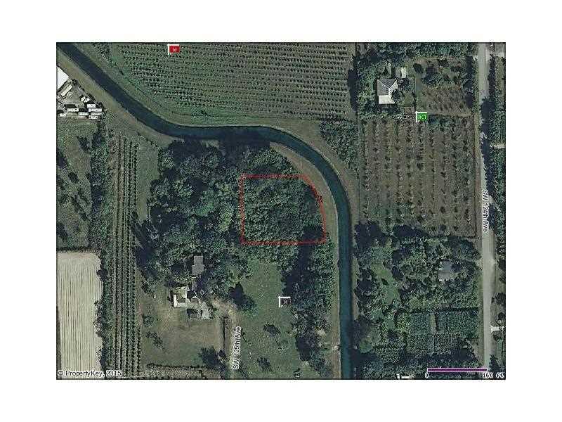 .78 Acre parcel 2 blocks East of US#1 and SW 232 Street.  Faces canal.