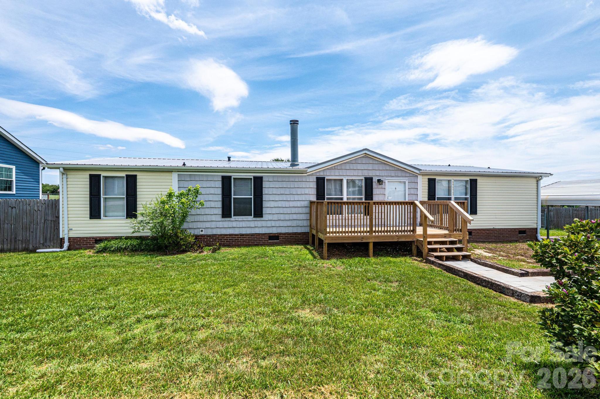 Spacious and updated! This 5BR/3BA manufactured home at 2385 Arrowwood Drive offers over 1700 square feet of comfortable living space with an open floor plan and split-bedroom design. The large kitchen flows seamlessly into the living and dining areas, making entertaining easy. Enjoy peace of mind with a NEW roof and NEW HVAC installed in 2024. With generous bedrooms, multiple living spaces, and plenty of outdoor room to enjoy, this home combines space, updates, and value all in one package! We love the jack and jill bathroom between the two back bedrooms, and availability for a guest suite or separate office space!