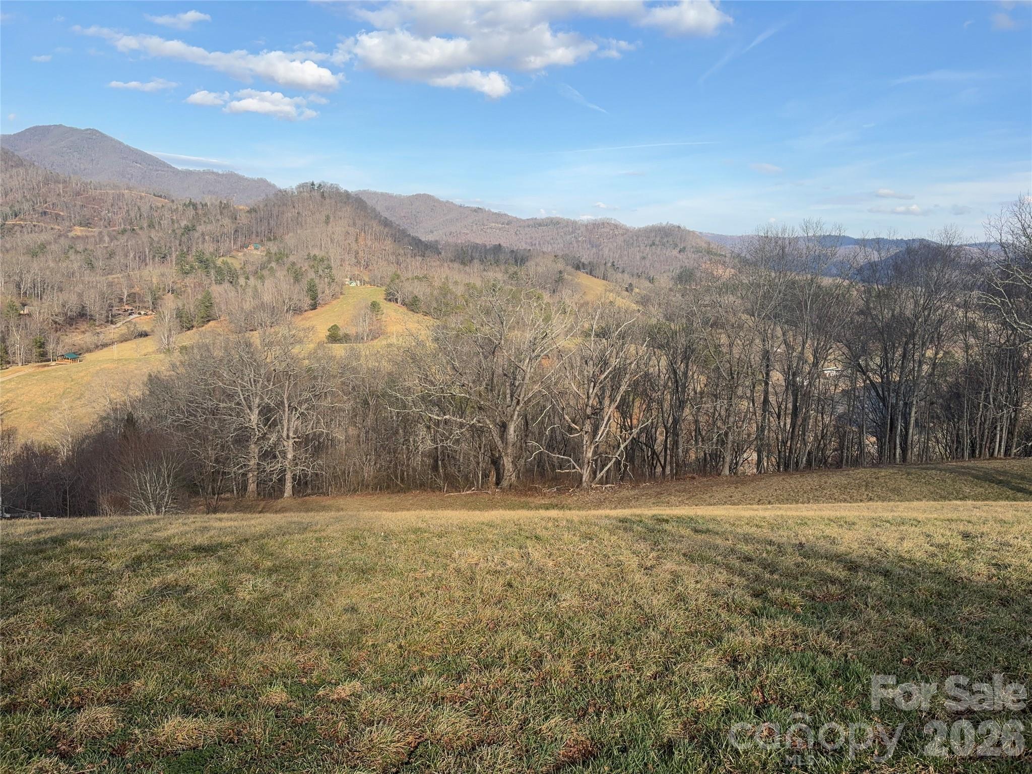 Welcome to River Ridge Estates, located in the beautiful township of Iron Duff. Drive through this well-maintained community to the top a ridge where the mountain views will make you want to stay. Looking around the grassy hillside, pay attention to the sounds and views of the Pigeon River below. Plan your future build with peace of mind knowing that there is a community well just two lots over and underground electric at the road. Don't miss out on the last remaining available lot in this picturesque, quiet community. Imagine your 2000 square foot primary, secondary, or short term rental (one week stay minimum) surrounded by the Blue Ridge Mountains.
30 minutes to Cataloochee Ski Area, 15 minutes to Lake Junaluska, 25 minutes to Waynesville, 15 minutes to I-40 for access to Tennessee and Asheville.