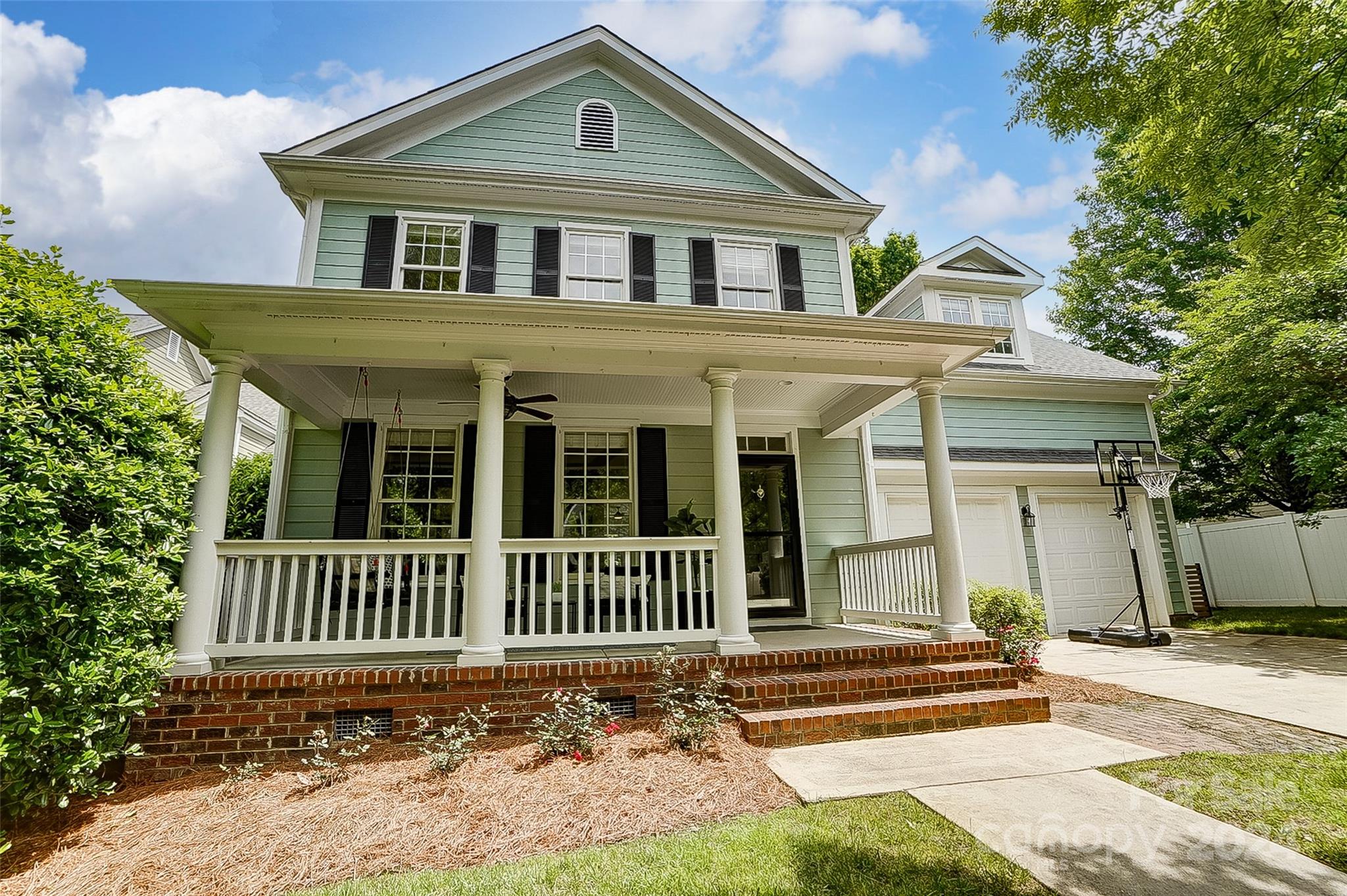 Beautifully updated home nestled in the sought-after Baxter Village community! This home boasts 3 bedrooms plus an amazing bonus and sits on a desirable cul-de-sac homesite, backing to the wooded trail system, and offering privacy and tranquility. Step in from the front porch and into an open floor plan, just perfect for gathering! Head up to the primary suite, two secondary bedrooms and an expansive bonus room with endless possibilities and walk in storage! Enjoy a range of updates throughout the home that add to its modern appeal and functionality. Rock away on the front porch or relax on the double decks overlooking a serene backdrop of dense woods, perfect for outdoor entertainment or peaceful evenings. This home is a rare find, offering both modern amenities and a peaceful setting. Ideal for families looking for space, comfort, and community. Don’t miss the opportunity to make this your new home! Baxter offers 2 pools, tennis, trails, shoppes, eateries, fitness options and more!