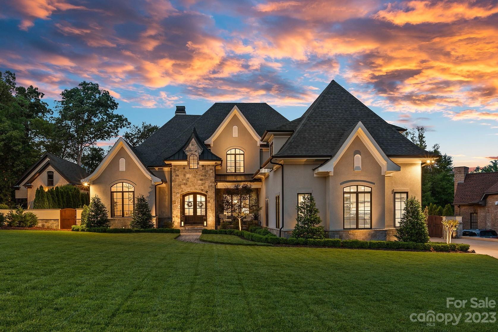 Luxury Resort Living in Gated Providence Downs South! Built in 2019, this timeless gorgeous classic design appeals to those looking for the finer things in life, spa like amenities, perfection to detail & entertaining. 5 beds,4 full baths,3 half baths,4 car gar w/epoxy floor, 2 laundry's,3 gas fireplaces(2 wood capable),Savant Home Automation, built-in speakers, 5” white oak floors, media & bonus rooms, & more. Chefs kitchen w/huge island, Wolf & Subzero appls, exotic quartzite counters, two 36” side by side fridges, 48”Wolf gas cooktop,2 dishwashers,wine/beverage fridges, warming drawer & more. Owners suite includes heated tile floor, towel warmer, steam shower, soaker tub, California Closet. Covered back patio w/grill, fireplace, drop down screens. Back yard retreat includes Gunite heated Pool w/hot tub, waterfalls, white limestone, pool house includes 8-person sauna, changing room, full bath, wet bar. Tons of privacy w/professional landscaping & useable yard, irrigation is on a well