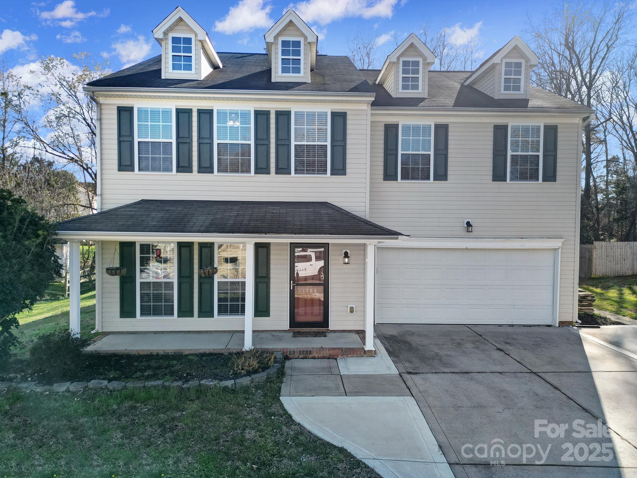 Welcome to this beautiful and well-maintained four bedroom home in the desirable Bethelfields neighborhood! The first floor features an open floor plan with a formal dining room, large kitchen with gas range, and a family room with surround sound and abundant sunlight. Upstairs, your spacious primary bedroom suite features dual closets and a large bath with dual vanities. Three additional bedrooms with large closets, plus an additional bathroom and laundry room. Escape out back to your patio with an additional floating deck, large workshed, and built-in grill. Located in the Clover school district and so close to shopping and Lake Wylie.  Come see it today!