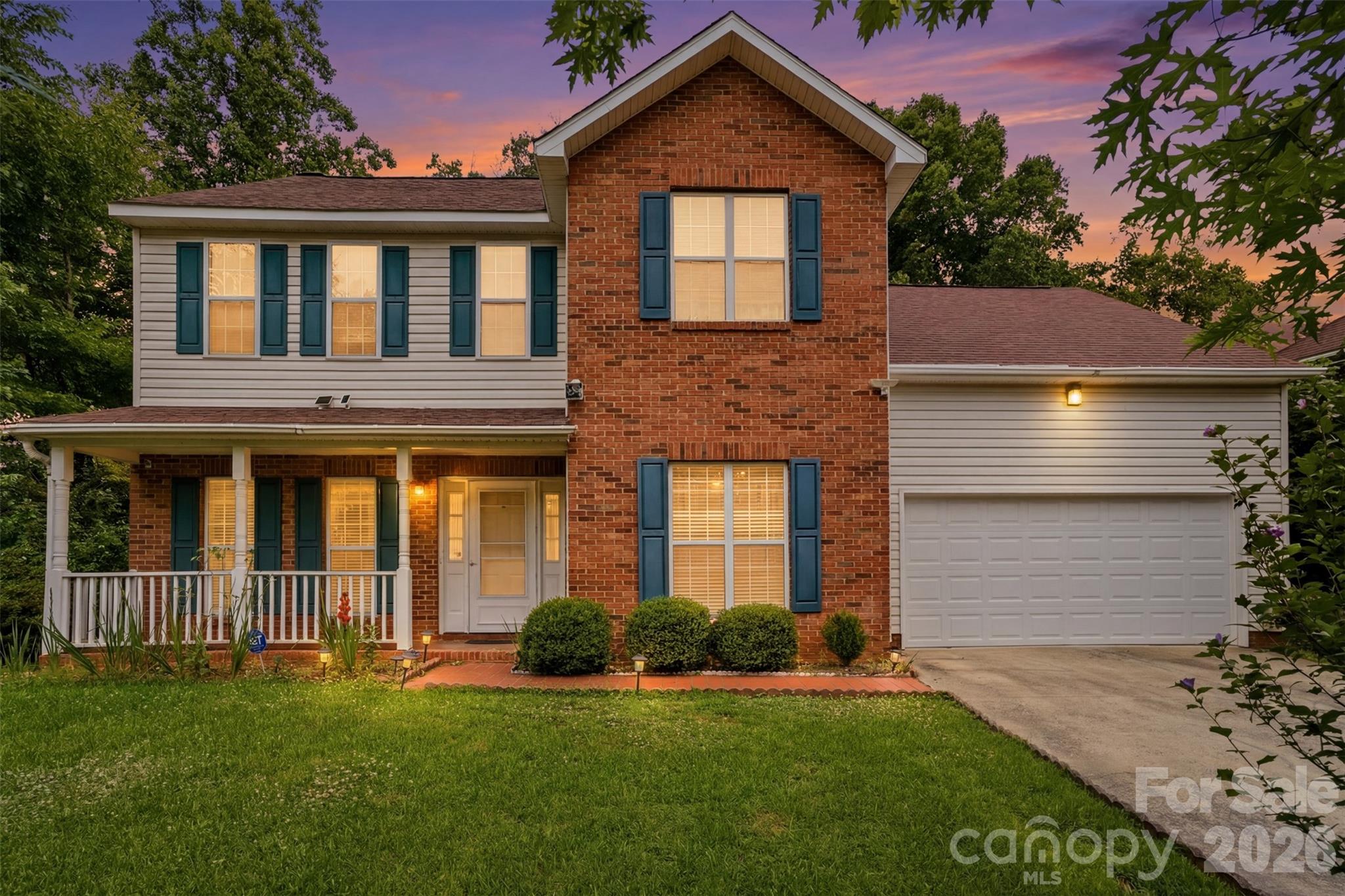 Welcome to this beautiful spacious 5-bedroom, 2.5-bath home nestled on a private cul-de-sac lot in the desirable Kelsey Glen community. Offering over 2,100 square feet of living space, this home features a functional floor plan designed for both everyday living and entertaining. The main level boasts multiple living areas, a cozy fireplace, a bright kitchen with ample cabinet and counter space, and a dining area perfect for gatherings. Upstairs, you'll find a generously sized primary suite with an en-suite bath, along with three additional bedrooms that provide flexibility for family, guests, or a home office, and a bonus/flex room. Step outside to enjoy the expansive backyard, complete with a storage shed that provides the perfect space for tools, lawn equipment, hobbies, or additional storage. The nearly quarter-acre lot offers plenty of room for outdoor entertaining, gardening, pets, or recreational play. Conveniently located near I-485, I-77, shopping, dining, parks, and major employers, this home combines comfort, space, and convenience in a highly sought-after Charlotte location. Don't miss your chance to own this wonderful property with room to grow, both inside and out!