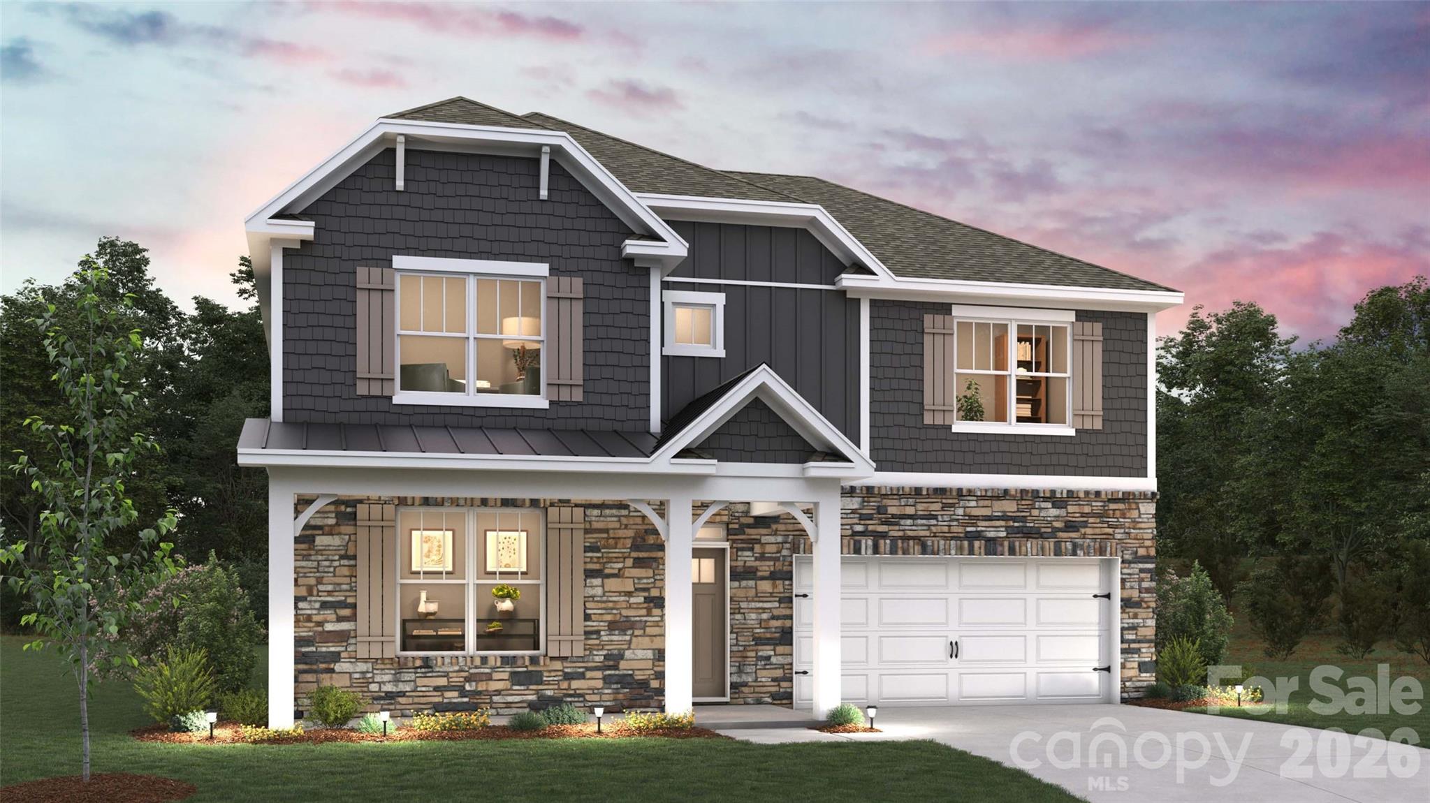 Check out 542 Mahogany Road in Westport in York, SC.

The Lawson is a two-story home offered at Westport in York, SC. This new two-story plan offers four bedrooms, including one on the main level, as well as three bathrooms, a loft and a two-car garage.

As you step onto the porch and into the home, you’ll be greeted by an inviting foyer and a bedroom perfect for a guest room or a home office. You are then welcomed into a spacious family room area that opens to the kitchen area. The chef’s kitchen is equipped with stainless steel appliance, large granite countertops with tile backsplash, ample storage space, a walk-in pantry, and a kitchen island. 
Upstairs the primary bedroom offers a large en-suite bathroom with a soaking tub and shower, and large walk-in closet. The additional two bedrooms provide comfort and privacy for every household member long with a bathroom and convenient laundry room. A loft space on the second floor can be used as a media room, home office, or playroom.

With its thoughtful design, spacious layout, and modern conveniences, the Lawson is the home for you at Westport in York, SC.

All this and a large pool, clubhouse to come and only a few minutes to Lake Wylie boat ramp and park.