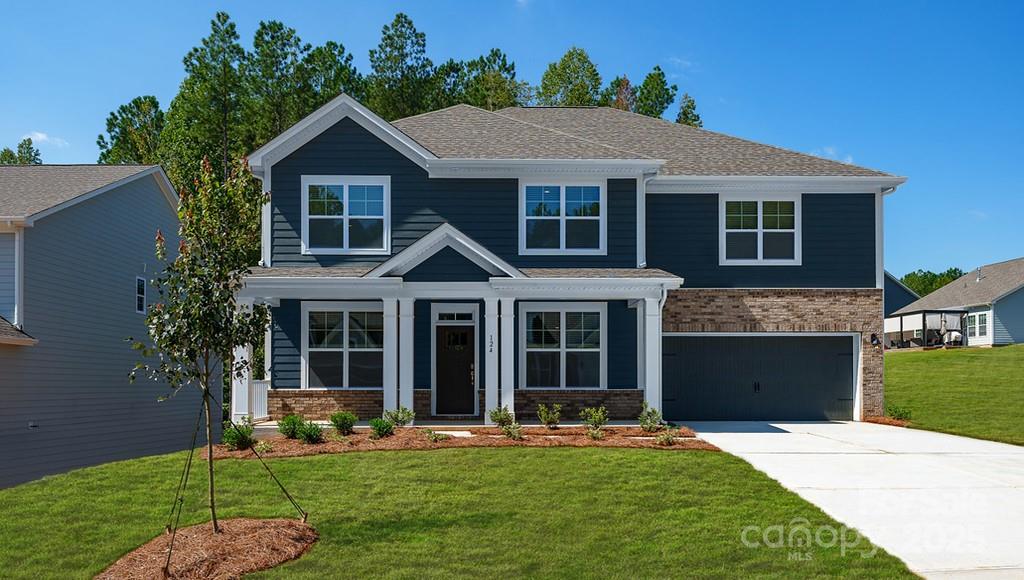 New Award winning Tillery home.  This impressive home starts with an inviting large front porch where upon entry you see spacious foyer with office and full guest bedroom & bath on Main level!  Open kitchen concept boast quartz counters and gas range. The 2 story home offers 4 full BR's and 3 Full baths on 2nd levelplus Bonus space on 2nd! Primary BR that includes 2 Walk-in closet, oversized shower with Bench seat and garden tub w/dual vanity! All this and a Large pool & clubhouse to come and only a few minutes to a Lake Wylie boat ramp & park. Home is connected includes programmable thermostat, Z-Wave door lock and wireless light switch, touchscreen control device, automation platform and video doorbell! All features are subject to change without notice.