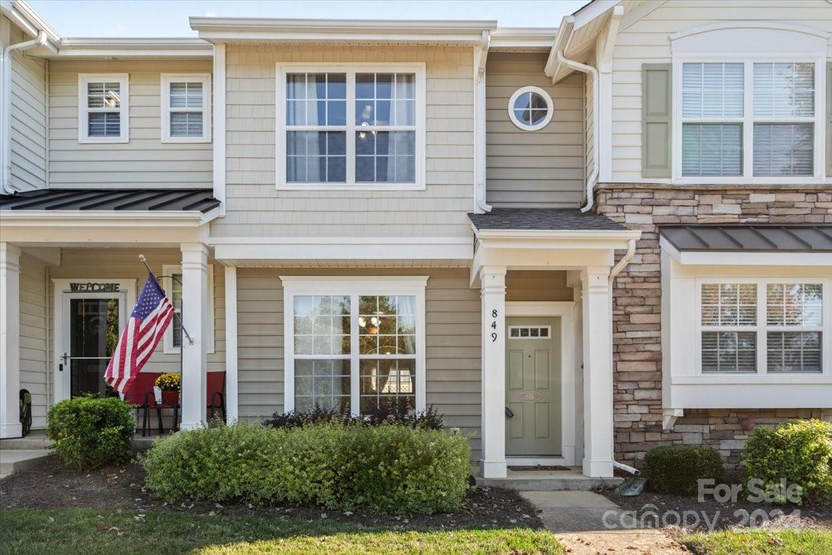 This Charming Townhouse for individual seeking convenient living in an ideal location, this 2 bed/2.5 bath is situated in the highly desirable Ridge Pointe community of Rock Hill, South Carolina.  The eat-in kitchen with bar has stainless appliances, granite counters and and 32" cabinets make this kitchen a dream!!  Upstairs you'll find the owners' suite with walk-in closet and private bath, one additional bedroom, laundry area, and full bath. Backyard has a privacy fence and patio so you can enjoy the outdoors in peace. This well-maintained community offers, walking trails, outside pool, and playground for your enjoyment. Conveniently located minutes from shopping, dining, I– 77, and a short commute to Charlotte, North Carolina. This home has it all.