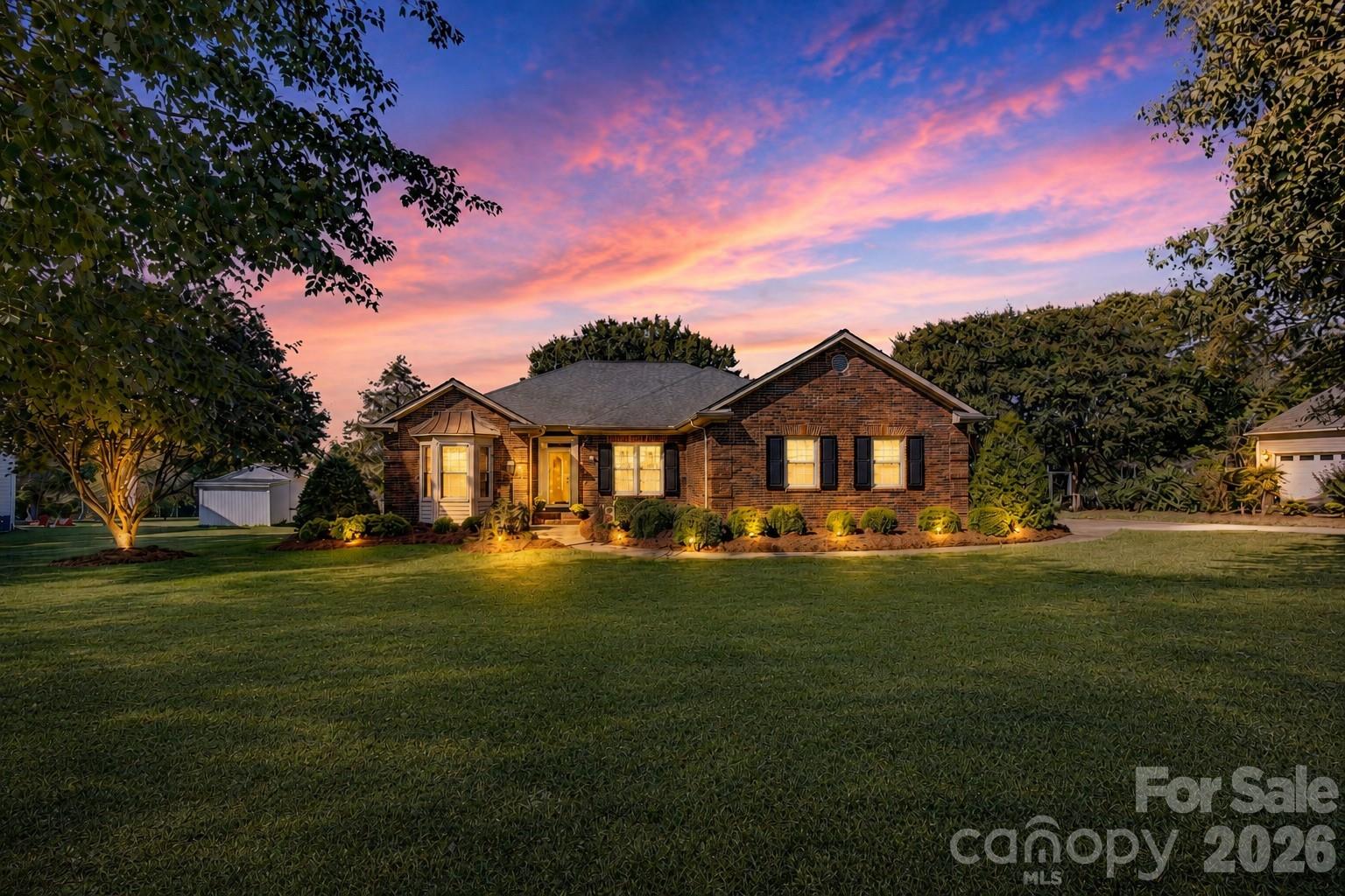 Welcome to your slice of paradise overlooking the new Lake Norman Golf Club course! Situated on nearly half an acre, this charming brick ranch offers 3 spacious bedrooms and 2 full bathrooms in a desirable split-bedroom floor plan. Step inside to find fresh flooring installed in 2022 and 2026, creating a bright, modern feel throughout. The heart of the home features a welcoming living area and an updated kitchen complete with newer appliances and beautiful quartz countertops. Quartz countertops have also been updated in both bathrooms, adding a fresh, cohesive touch throughout the home. Just off the foyer, you’ll find a versatile flex space that can easily serve as a home office, playroom, formal dining room, hobby room, or whatever best fits your lifestyle. The generously sized bedrooms offer ample closet space, while the sunny and spacious sunroom provides the perfect place to relax year-round. Step outside to enjoy the large deck and gazebo—ideal for entertaining guests or simply unwinding while taking in the peaceful surroundings. For added peace of mind, the septic tank was replaced in May 2026. Conveniently located near shopping, I-77, Stutts Marina, and public boat ramps, this well-maintained home is available for immediate occupancy and offers the best of Lake Norman living. Enjoy golf course views and a fantastic location without HOA fees or mandatory club memberships. Schedule your showing today and see everything this beautiful home has to offer! Ask about our PREFERRED LENDER RATE of 5.9% for monthly savings!