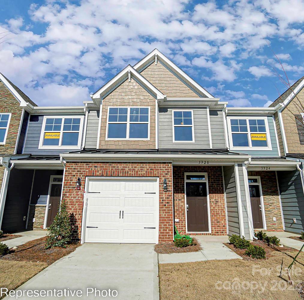 New townhomes in Harrisburg! This home has 3 bedrooms, 2.5 baths, and an attached, frontload, 1-car garage.  The kitchen features an expanded pantry, quartz counters, a tile backsplash, and stainless appliances including a gas range. Beautiful and durable Enhanced Vinyl Plank flooring runs throughout the main level, and all baths feature quartz counters. The primary suite, located on the second floor, includes a large walk-in closet and the primary bath features a tiled shower with semi-frameless enclosure and a double-sink vanity. The second floor also features two additional bedrooms. Onsite New Home Specialist can provide guidance regarding estimated completion dates - however any dates provided are subject to change. Community amenities include pool, cabana, playground, dog park & paved walking trail which are all now open!