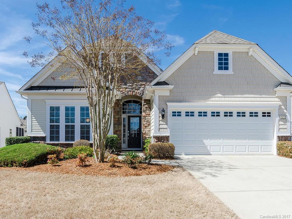 Relax in this Beautiful Home on quiet cul-de-sac in #1  55+ Community. Enjoy Gourmet Kitchen w/Granite, Stainless, Island. Spacious Great Room, Gas Fireplace & Dining Area perfect for entertaining. Large Master Bedroom/Bath walk-in shower/whirlpool tub.  2nd Bedroom/Bath. Office. Laundry w/sink. Big Closets. Screened Porch overlooks large lot, maint. included. Golf/Tennis/Pickleball/Trails/Dog Park & more. Golf cart access to Grocery/Bank/Restaurants etc. Only 15 min to Charlotte. Call today.