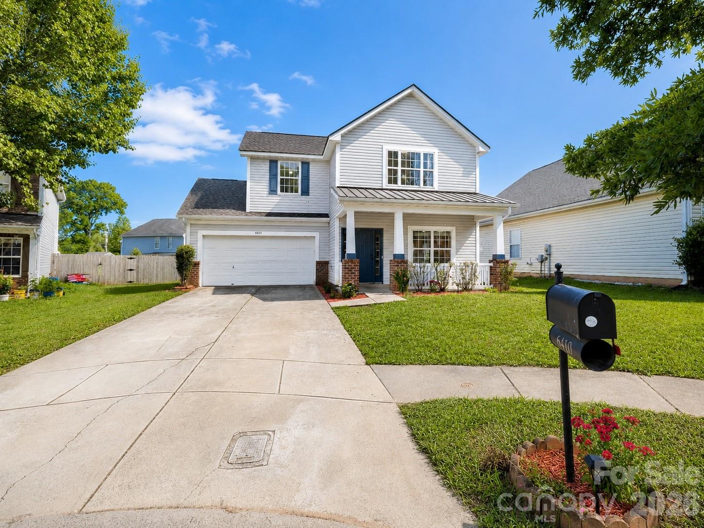 Welcome to 6410 Castlewynd Court, a beautifully updated 2-story home located in the Springhurst at Hickory Grove subdivision. This spacious home features 4 bedrooms, 2.5 bathrooms, and approximately 1,817 sq. ft. of living space. Recent updates include fresh interior paint, a 1-year-old roof, and a 2-year-old HVAC system, giving buyers added comfort and peace of mind.

The main level offers a comfortable and functional layout with a great room, dining room, breakfast area, kitchen, laundry room, and half bath. Upstairs, you will find the primary bedroom, three additional bedrooms, and two full bathrooms. Situated on a desirable cul-de-sac lot, this property also includes a fenced backyard, patio area, 2-car garage, concrete driveway.