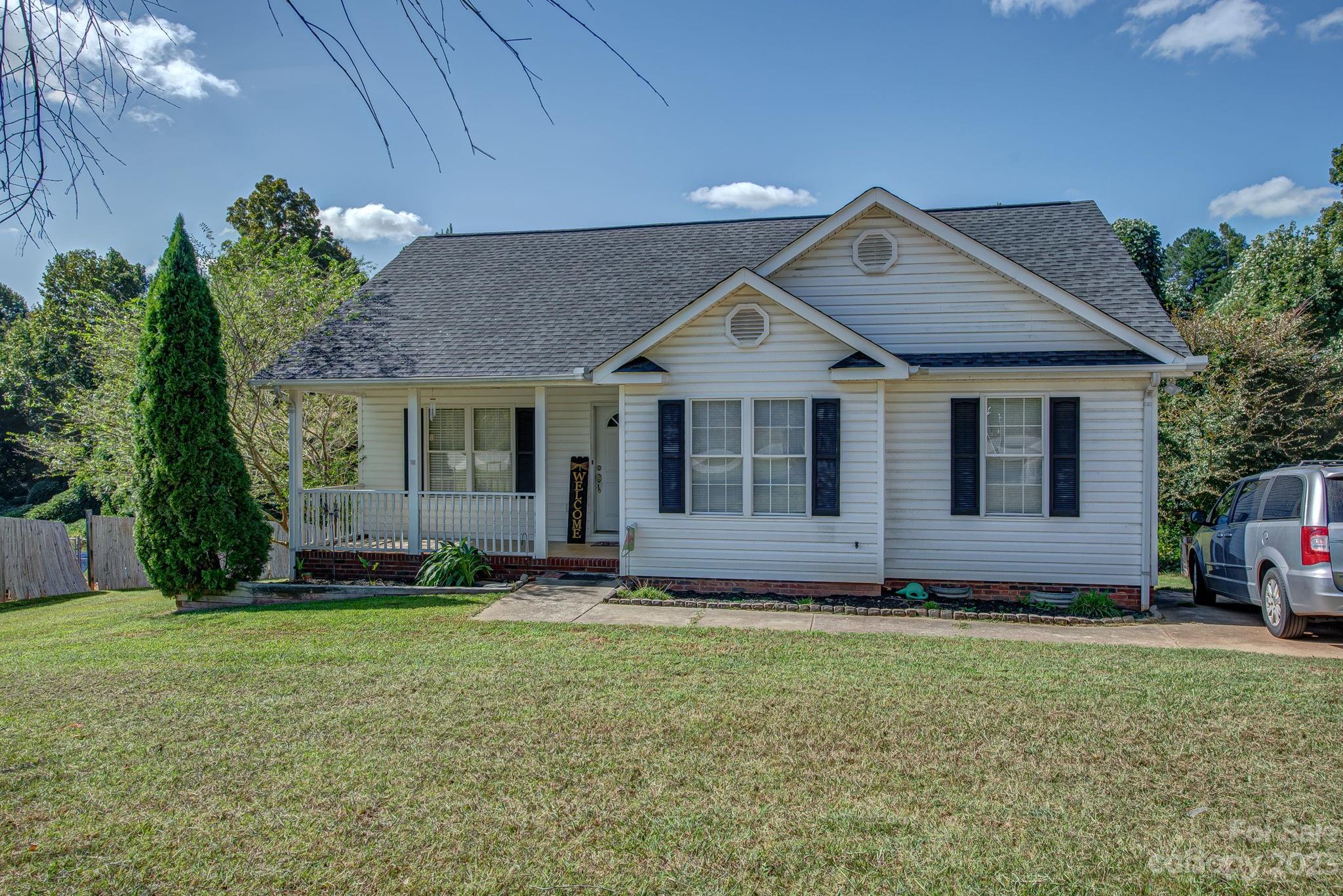 ***BACK ON MARKET DUE TO BUYER FINANCING AND NO FAULT OF SELLER*** Come see this beautiful, well maintained 3 bedroom 2 bath home located in Clover, SC. This is a rare find on a quiet country road nestled in a prime location in the Bethany community. Enjoy sitting on your rocking chair front porch and ESCAPE to this peaceful 1 acre ranch retreat. Spacious and open floor-plan with vaulted living room and trey ceiling in master bedroom. Double vanity in the primary bathroom. Covered front porch. Very spacious deck overlooking an amazing backyard. Seller is offering a one-year home warranty with an acceptable offer. No HOA. Award-winning Clover schools and low SC taxes!