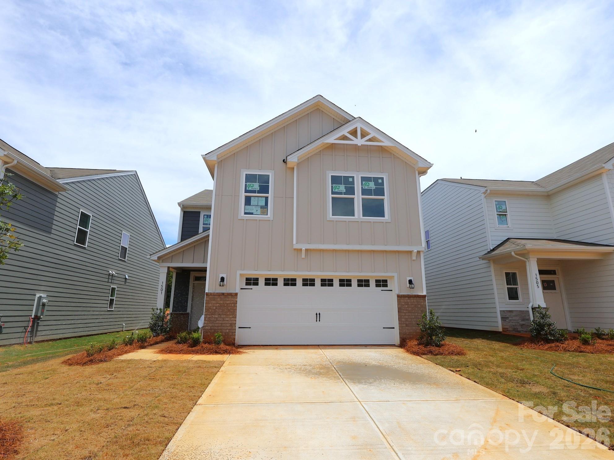 Welcome to the Radford! Walking in from the front covered porch you are greeted with an open and inviting foyer. The home opens up into the main living area where you'll notice the floors have been finished with easily maintainable EVP flooring for quick cleaning. The family room is spacious and is easily accessible to the kitchen to keep conversations flowing. The kitchen is equipped with stainless steel appliances, a French door refrigerator, quartz countertops and a kitchen island with a sink. Walking past the breakfast area and through the sliding doors is an extended patio, great for entertaining or just enjoying a morning coffee. Throughout the home the windows have been accented with 2" faux wood blinds to add a touch of elegance. Upstairs is a spacious loft to enjoy game nights or use as an extra living space. The three additional bedrooms are easily accesible to the full shared bathroom for added convenience. The large laundry room comes with a washer and dryer to ensure laundry days are a little less stressful. Finally, the Owner's suite is fit for royalty, with natural lighting and plenty of room to accommodate a king size bed and other furniture. The expansive walk-in closet is sure to fit any size wardrobe. The en-suite feels like having your own personal spa in your home. The tiled shower, dual vanity and private toilet area will make getting ready in the mornings easier. Welcome to your new home!