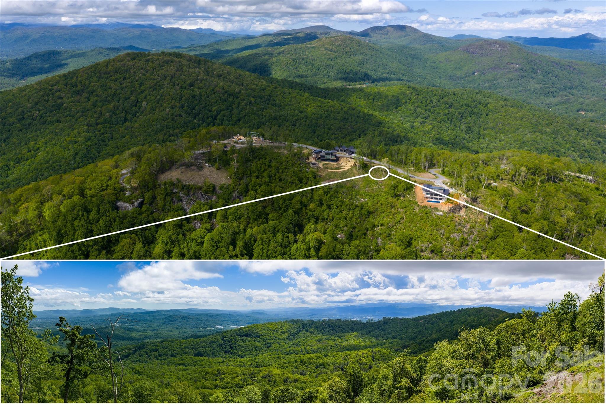 Welcome to homesite 33 in the gated community of Sprout. Located near the summit, this spectacular homesite is ready for your mountain dream home. This gently sloping 2.6 acre lot offers spectacular unobstructed, multi-layered, panoramic views of the Blue Ridge Mountains. Facing south/southwest you have the best exposure for natural and direct sunlight throughout the day, and you get to enjoy endless sunsets. Also, from the front of the home, you'll experience refreshing sunrises each morning. It has been perked for a 5 bedroom septic and trees have been cleared, ready for construction. Both neighboring homes are nearing completion, offering the benefit of established surroundings while still allowing you to customize your own build. The community of Sprout is situated between Hendersonville and Asheville, making everyday conveniences a breeze. Only 20 minutes to the Asheville airport and 15 minutes to all downtown Hendersonville has to offer. Explore 5 miles of private trails, plant a harvest in the community gardens or learn to bee keep on the property's 2 apiaries. Sprout is a master-planned community on over 400 acres with only 73 total homesites, giving each owner privacy and serenity.