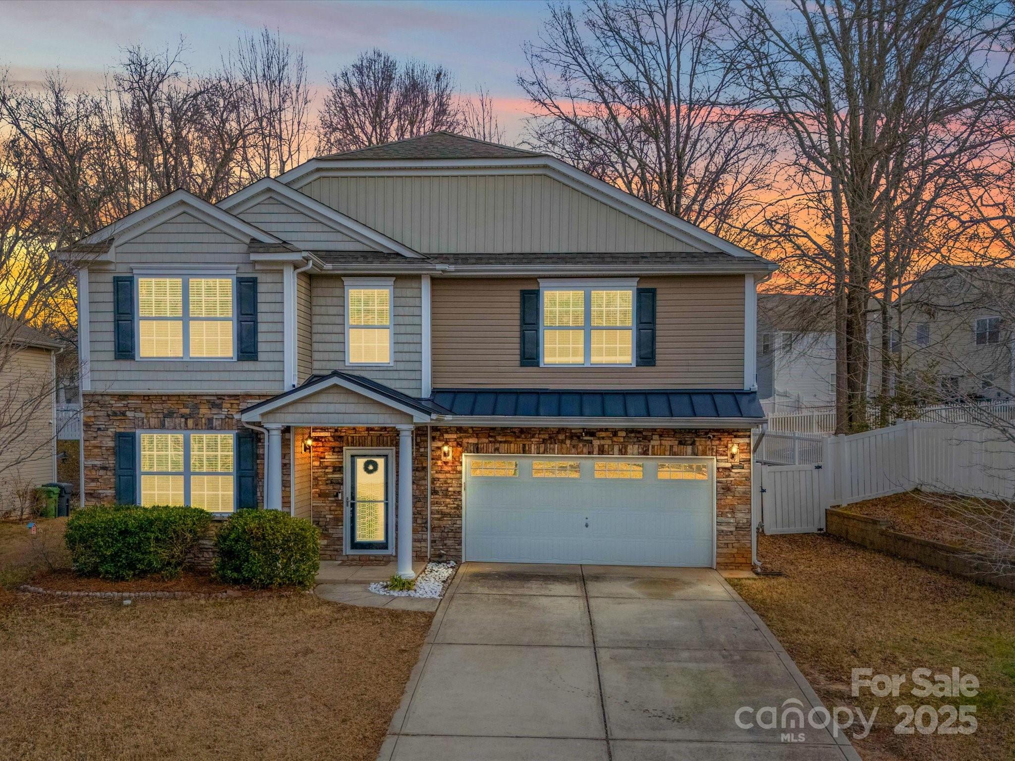 Huge Price Reduction, Motivated Sellers. Lovely 2-story home located in Fort Mill. Recently updated, this property boasts a freshly painted interior, newly painted cabinets, new carpet on the stairs & upstairs & new laminate flooring throughout most of the downstairs. Step inside to discover an open floorplan that seamlessly flows from the large kitchen to the family room & dining area, creating the perfect space for everyday living. The kitchen features granite counters, SS appliances & wonderful cabinet space. The kitchen island conveys with the home & is movable making it a great space for cooking & gathering. The first floor includes a versatile flex space that can be used as an office, gym or playroom. Upstairs, you'll find a spacious owner's suite with a huge walk-in closet & a private bath with a soaking tub, shower & dual sink vanity. 3 large secondary bedrooms & a spacious loft.  Fully fenced-in backyard & over-sized patio. Upstairs Laundry for easy access.