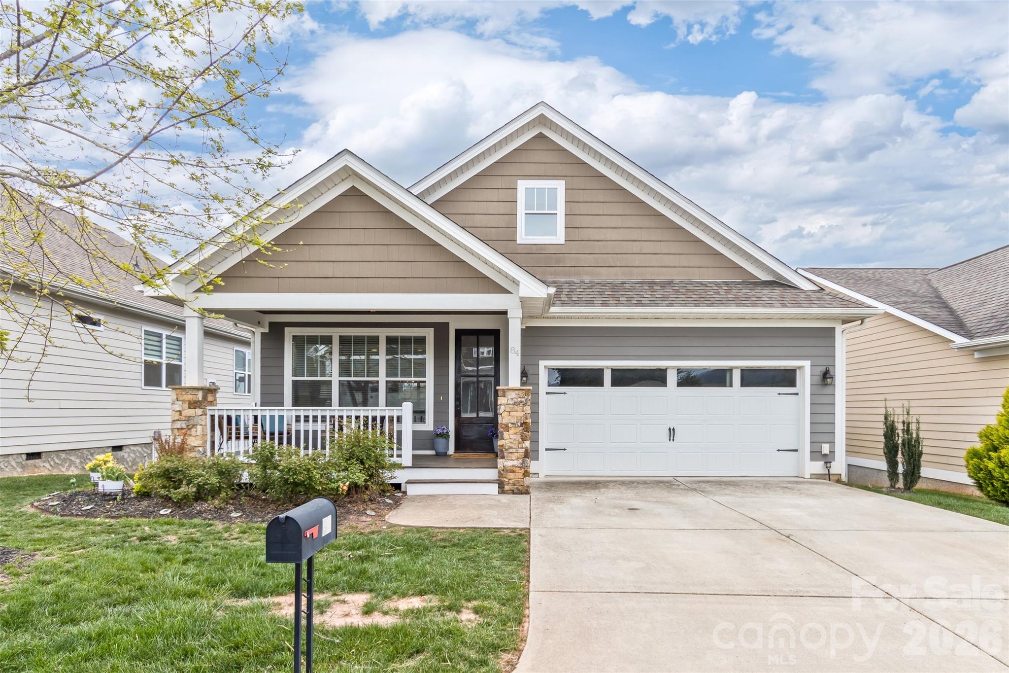 Escape to the beauty and tranquility of Leicester with this charming 3-bedroom, 2-bath home, where comfort meets mountain serenity. Offering 1,606 square feet of thoughtfully designed living space, this home features a bright, open floor plan that feels both spacious and inviting—perfect for relaxing or entertaining.
The heart of the home is the stylishly updated kitchen, complete with gleaming granite countertops, seamlessly flowing into the living area where a cozy gas fireplace anchors the space—perfect for creating a warm, inviting atmosphere on cool mountain evenings. Just off the dining area, step onto the covered back porch and take in the peaceful mountain views, an ideal setting for morning coffee, outdoor dining, or simply unwinding in nature.
Both bathrooms continue the upscale feel with double vanities and granite surfaces, while the private primary suite offers a true retreat with a luxurious ensuite featuring a garden tub and separate shower.
Enjoy a fenced backyard for pets, play, or quiet outdoor living. The split-bedroom layout provides added privacy, and practical features like a newer heat pump and walk-in crawl space provide excellent extra storage and everyday convenience.
Nestled in a quiet, gated community just outside city limits, you’ll enjoy resort-style amenities including a pool, fitness center, hot tub, scenic walking trails, and maintained roads. All of this is just a short drive to Asheville’s vibrant dining, shopping, and endless outdoor adventures.
Situated on a low-maintenance 0.13-acre lot, this home delivers the perfect blend of easy living, modern updates, and beautiful surroundings.