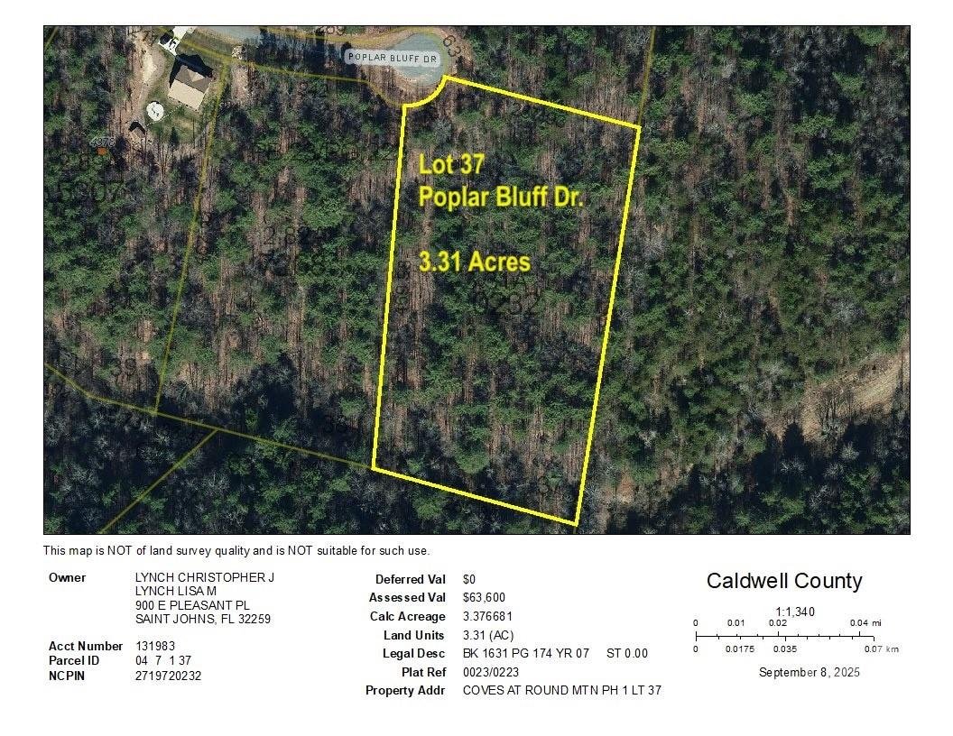 Start your mountain memories here!  3.31 acres at the end of a culdesac, quiet and surrounded by Mother Nature's beauty. Lot 37 is at the end of the Poplar Bluff Drive culdesac, just off of Round Mountain Parkway, one of the main streets connecting different areas of the community.  Whether you are dreaming of a cozy cabin in the woods or a grand timber-frame chalet, this lot at The Coves Mountain River Club offers privacy and proximity to an array of amenities that are unequalled in the Blue Ridge Mountains of North Carolina.  The Coves Mountain River Club is a 3,200 acre gated community on 5 miles of the Johns River, in the Blue Ridge Mountains of NC. Hike, bike, ride horses, or UTVs on miles of community exclusive trails that weave through your new home. River access areas are ready for you to put in and take out your kayak, wade and fish, picnic, or gather round a stone fire pit. The crown jewel of The Coves is the magnificent post and beam constructed clubhouse, Pisgah Lodge, located on one of the highest peaks. There’s a saline pool, fitness center, locker rooms, full kitchen, lending library, pool table, fire pits, and porches and overlooks to take in 360º views of the Blue Ridge Mountains, South Mtns, and Brushy Mtns. *** The Coves is also a Firewise USA® Community, a program of the National Fire Protection Association, that helps neighbors organize to reduce wildfire risk, harden homes, and create defensible space by managing vegetation and preparing for wildfires.***Garden your private plot at the Community Garden or join your neighbors to care for and harvest the community cooperative vineyard. Pickle-ball and shuffleboard courts, putting green, and a picnic pavilion are located at another Coves's park, Wyatt's Landing. Additional amenities include 2 Equestrian Centers and a Dog Park. A full calendar of events is planned and there are over 30 clubs to join. *** 500,000 acre Pisgah National Forest and the Wilson Creek Wild and Scenic River Area are across the river and road! *** 1.25 hour drive to Charlotte or Asheville, minutes to Lenoir, Blowing Rock, Morganton, and the Blue Ridge Parkway.