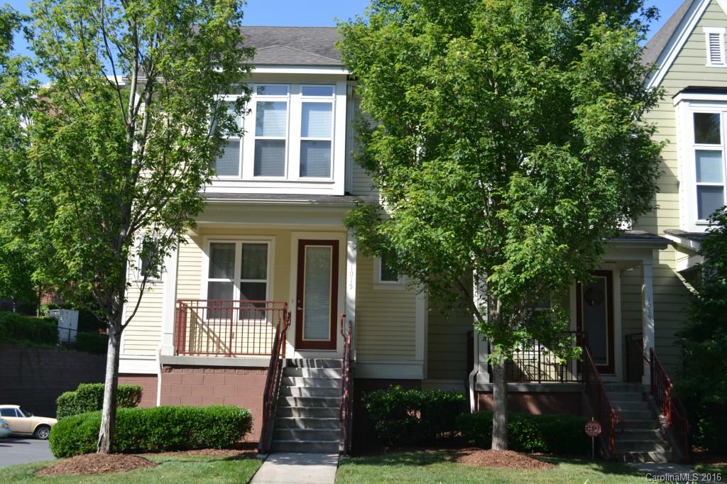 Spacious Townhome in Sycamore Geen! Updated features such as elegant hardwood floors, granite kitchen countertops, sleek black appliances, 9' ceilings up and down! Front load washer/dryer and refrigerator included! True 2 car attached garage and beautifully manicured landscaping! Short walk to BB&T Ballfield, Frazier Park, dog park, the Panthers practice field, BofA Staidium,Gateway, Johnson & Whales, and more! This is a must see!