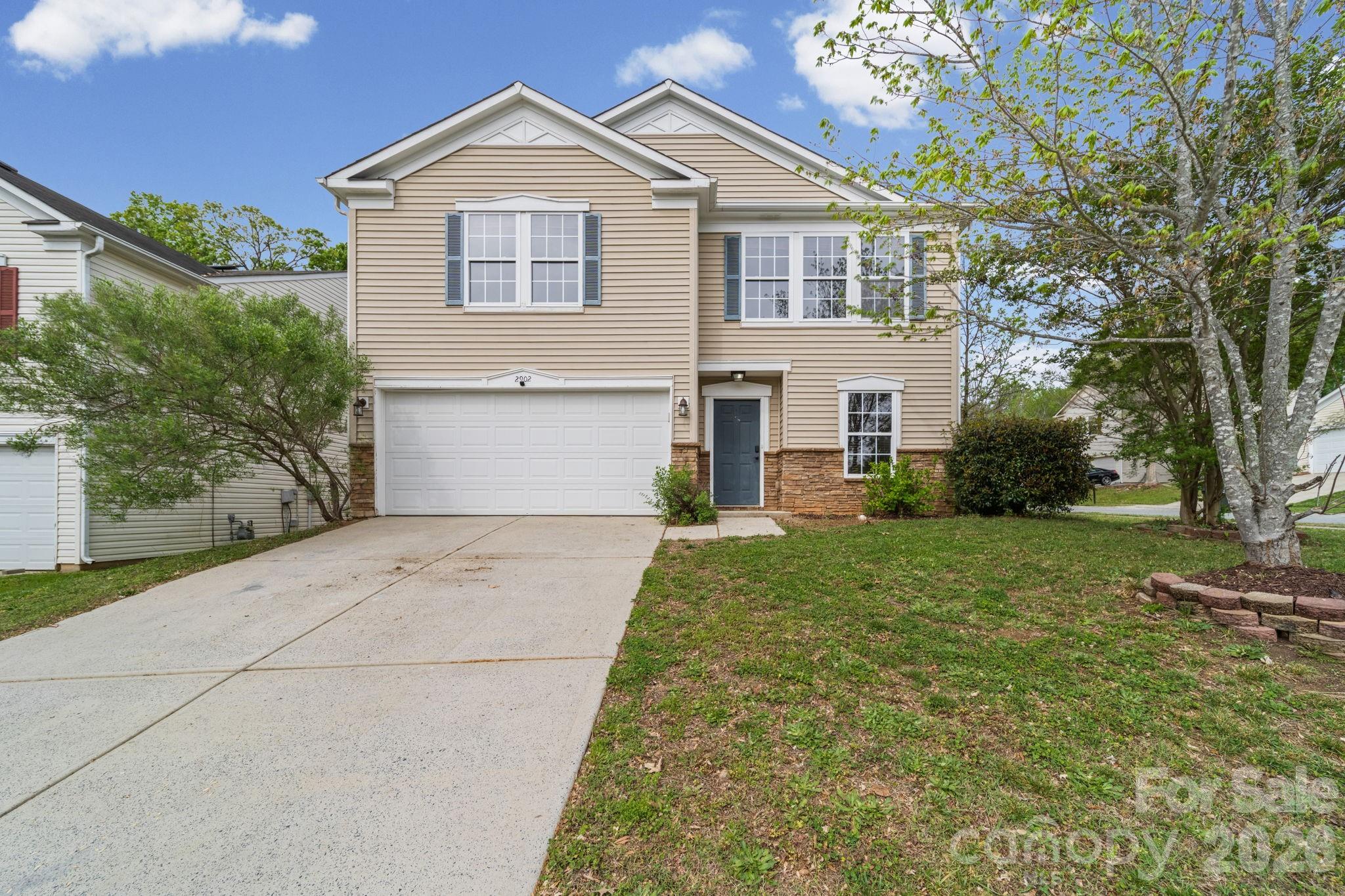 Situated on a spacious corner lot, this beautifully maintained 4-bedroom, 2.5-bath home is truly move-in ready! Recent updates include a new HVAC system (2026), a new roof (2024), and a new water heater (2025), giving you peace of mind from day one. Nestled in the desirable Heron’s Pond community, located in a central location, making daily commutes and city outings a breeze. The main level is designed for both comfort and entertainment, featuring an open layout with generous living space and LVP flooring. Enjoy cozy evenings in the inviting living room with a wood-burning fireplace, which flows seamlessly into the eat-in kitchen. The kitchen boasts an extended island, marble countertops, and abundant cabinetry complemented by granite surfaces—perfect for both everyday living and hosting guests. A dedicated home office adds convenience for remote work or flex space needs. Upstairs, you’ll find four bedrooms along with a versatile bonus area. The spacious primary suite offers a private retreat with a walk-in closet and an en-suite bath. The secondary bedrooms are well-sized and share a full bathroom. Step outside to a fully fenced backyard, ideal for relaxing, entertaining, or enjoying added privacy. This corner lot home combines space, updates, and location—ready to welcome its next owner!