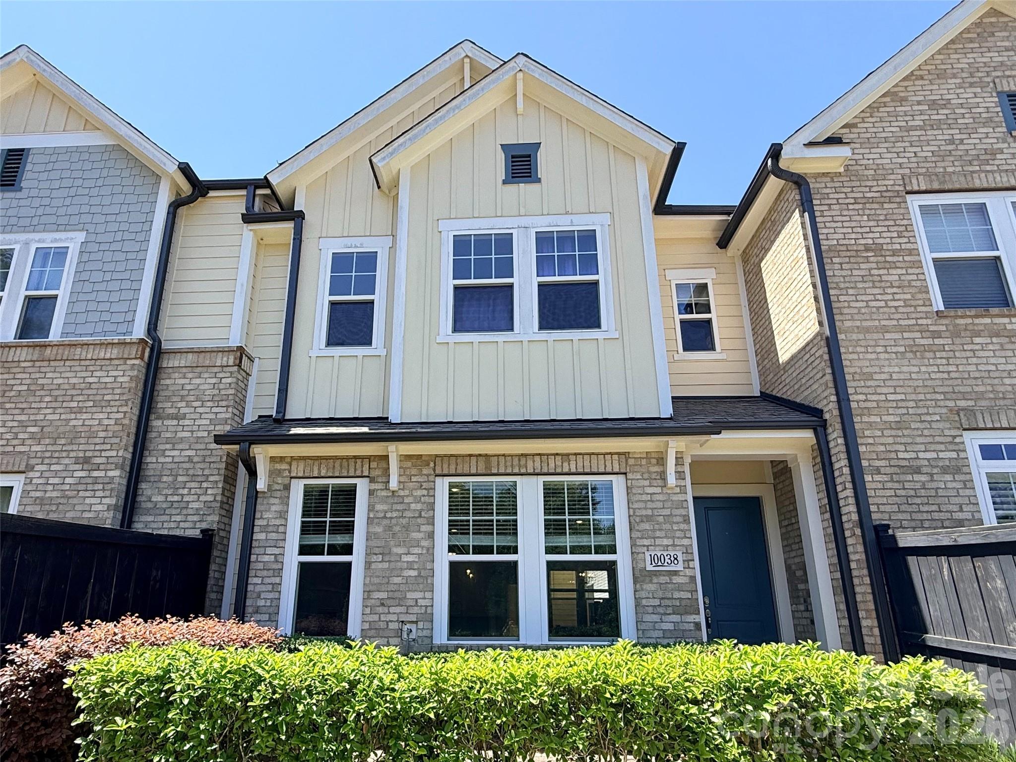Beautiful 2-story townhome in the heart of Ballantyne, filled with natural light and loaded with upgrades. The open main level features wood flooring and a bright white kitchen with a large island, quartz countertops, and ample cabinet space. Designer light fixtures throughout add a modern touch.
Upstairs, the spacious primary suite includes an oversized bath with a large walk-in shower and dual closets. The second floor features new LVP flooring, and a versatile loft provides additional living or office space. 
Enjoy outdoor living with two private paver patios, including a front patio with a peaceful wooded backdrop.
Move-in ready and meticulously maintained in a highly desirable location close to shopping, dining, and everyday conveniences. Must see!!!