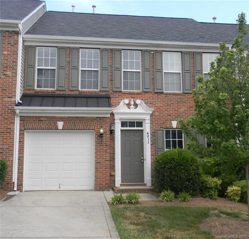 Great location for this 3 bedroom townhouse is established community minutes from Ballantyne, Indian Land, and Fort Mill. Easy access to Hwy 521 and Hwy 160, yet off the beaten path. Community is close to Harrisburg Elementary and has community pool. Includes fridge,washer,dryer. 1 car attached garage. Townhouse is well maintained, many upgrades, formal dining/home office, Owner's bedroom w/oversize ceramic tile shower,garden tub and walk-in closets.