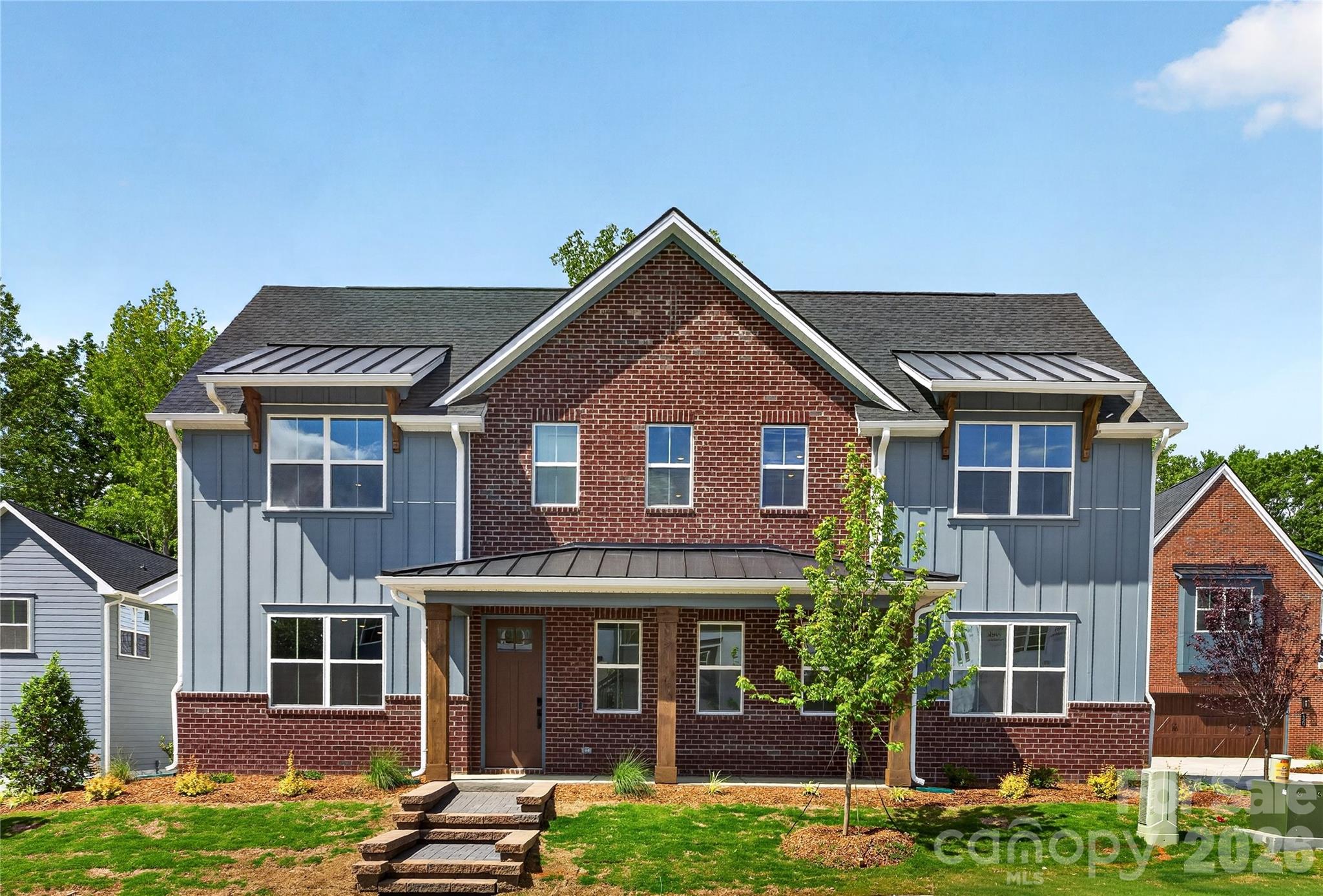 Lucere at Windell Woods is a unique, carriage home community for homeowners looking for an intimate courtyard living experience. This community features three different thoughtful home designs to choose from, with a transitional approach that fosters a sense of community. Each home includes landscape maintenance with your HOA dues.
Please note that while the Babbling Brook Lane is a public street, the shared driveway is considered private.