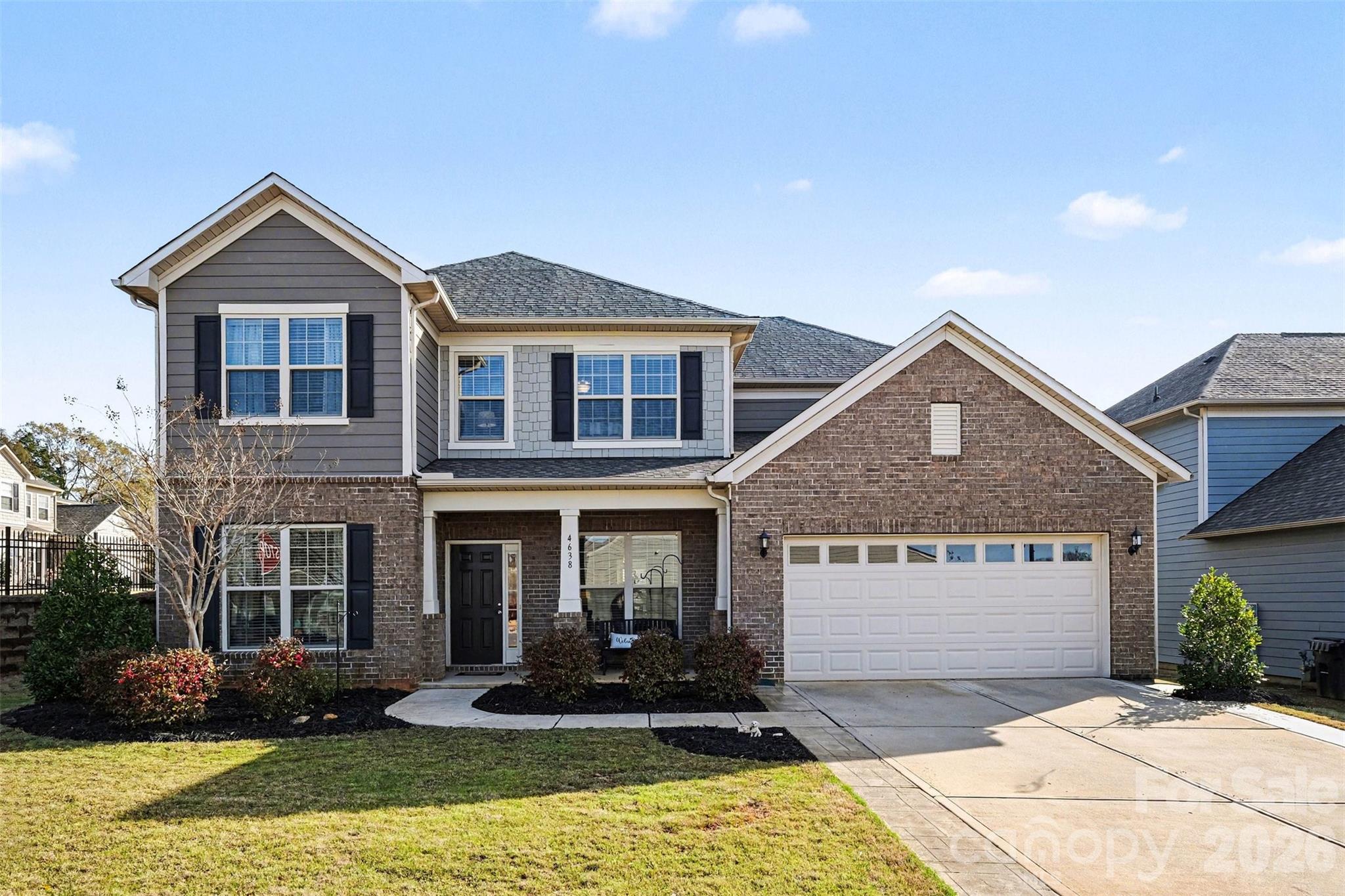 WATCH VIDEO TOUR! (If you're on Zillow go to Facts & Features - See More - Virtual Tour) 
Experience elevated living in this stunning Pulte-built home located in the highly desirable Queensbridge community of Indian Land. Offering over 3,100 square feet of thoughtfully designed space, this 4-bedroom, 2.5-bath residence blends timeless design with modern comfort.

From the moment you enter, you’re welcomed by a refined interior featuring elegant engineered hardwood flooring, a formal dining room, and a private office, creating the perfect balance of sophistication and functionality. The home opens into a spacious living area anchored by a gas fireplace, seamlessly flowing into a light-filled sunroom—ideal for both relaxing and entertaining.

At the heart of the home is a chef-inspired kitchen appointed with granite countertops, a natural gas cooktop, wall oven, expansive center island, walk-in pantry, and butler’s pantry, offering both style and practicality for hosting.

Upstairs, the owner’s retreat provides a peaceful escape with a generous layout, spa-like bath, and large walk-in closet. Three additional bedrooms, a full bath, and a versatile loft space offer flexibility for guests, media, or work-from-home needs, while the upper-level laundry room adds everyday convenience.

Step outside to enjoy a private backyard with patio, perfect for outdoor dining or quiet evenings. Additional highlights include a covered front porch, mudroom/drop zone, and 2-car garage.

Residents of Queensbridge enjoy access to resort-style amenities including a pool, recreation areas, playground, and scenic sidewalks, all just minutes from Ballantyne, top-rated schools, upscale dining, and shopping.