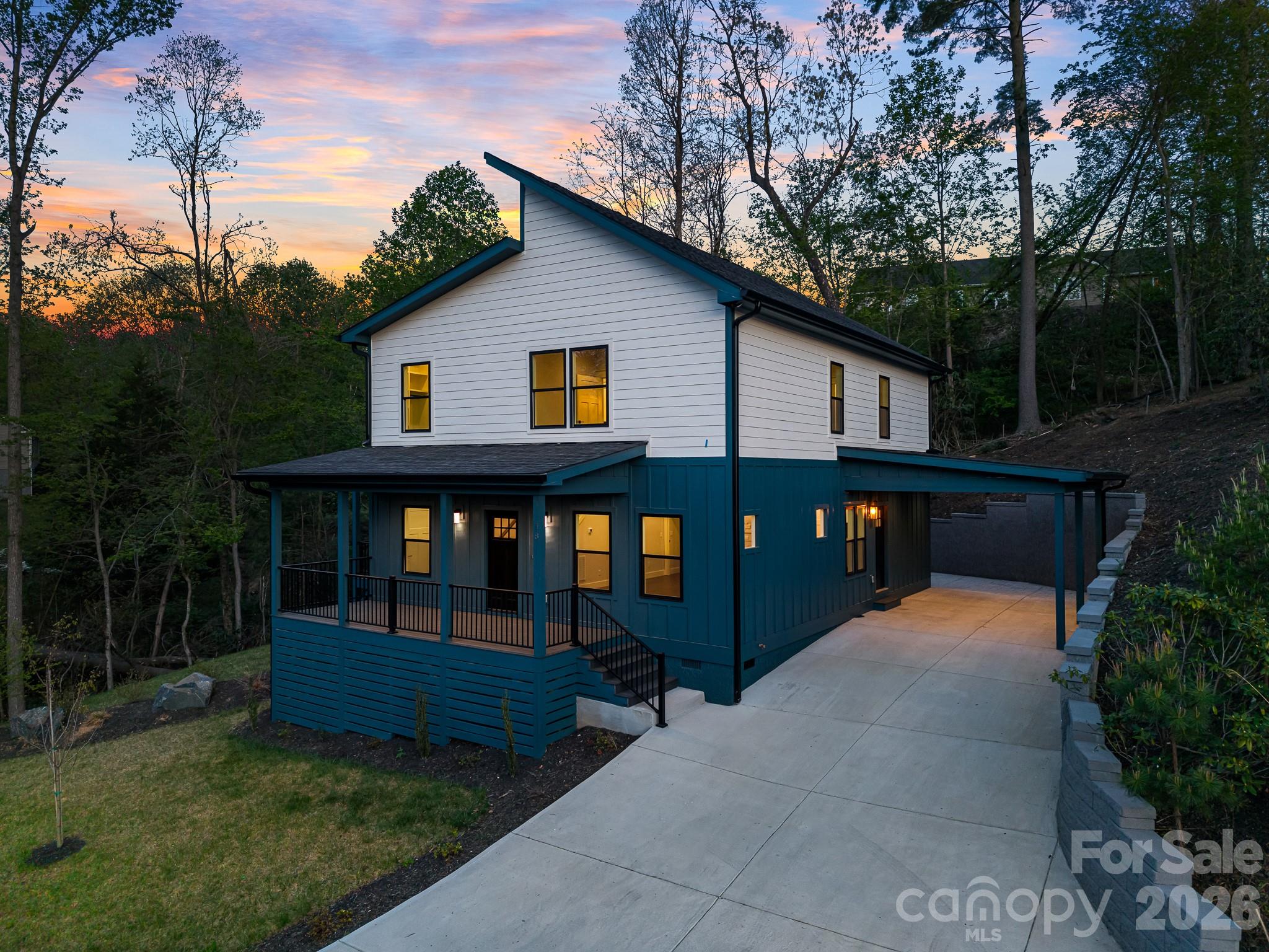 Tucked away in a quiet Arden subdivision yet just minutes from Airport Road, this beautifully designed 3-bedroom, 3.5-bath new construction home offers the perfect balance of privacy and convenience.

The main level is highlighted by a thoughtfully positioned primary suite—your own private retreat—featuring an attached porch, dedicated laundry room, and the rare advantage of being the only bedroom on the main floor. This layout provides exceptional comfort and separation from the rest of the home.

Upstairs, you’ll find a spacious family room ideal for relaxing or entertaining, along with two generously sized bedrooms, each with its own private bath—perfect for guests or family members seeking their own space.

Additional features include two porches for enjoying the outdoors, dual laundry areas for added convenience, and ample parking. Whether you're looking for functionality, privacy, or a prime location, this home delivers on all fronts.