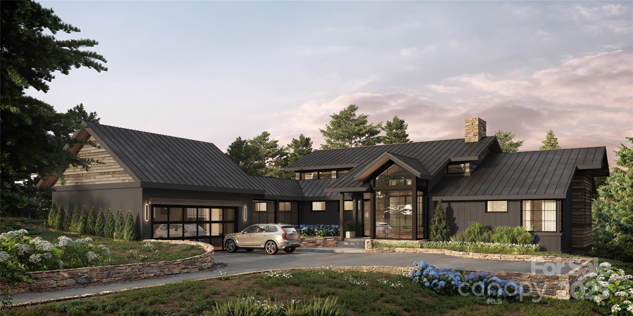Discover Elevated Mountain Living in the gated community of Connestee Falls located in Brevard, NC. This pre-construction opportunity is a modern Mountain home boasting open floor plans and contemporary finishes for today’s discriminating buyer. Main level features 15 ft ceilings with a wall of glass that invites the outdoor beauty into the home.  Quartz countertops along with a 10 x 5 foot island and SS appliances in the kitchen, white oak hardwood floors throughout and a striking staircase leads to the lower level featuring 10 foot ceilings.  Perfect for entertaining or solitude, this home offers 4 spacious bedrooms, including a secondary master on the lower level and 3.5 elegant bathrooms. Immerse yourself in the greenery and tranquil surroundings of Connestee Falls. Residents enjoy resort-style amenities, including an 18-hole golf course, pool, lakes, on-site restaurant, wellness center, and hiking trails. This home is the ultimate retreat for anyone seeking luxury mountain living.