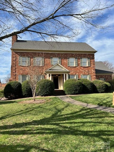Location, location, location! This is your opportunity to become a homeowner in the lovely Quail Hollow IV neighborhood - close to shopping, restaurants, hospital, and I-485. This custom-built, cul-de-sac home is on a large lot and is priced right to allow the new buyers to totally renovate and design the home to make it their dream home. This home offers a large primary suite on the main level with on-suite bath, and 2 very large bedrooms on the 2nd level with large Jack-n-Jill bath. This home has no shortage of closet space with very large closets in each bedroom and a huge walk-in attic that could be converted into extra living space, playroom, man cave ...  A lovely brick patio is accessed off of the morning room and is a perfect place for entertaining or that morning cup of coffee or afternoon beverage. A shared private driveway leads to the 2 car garage at the back of the property. Home is being sold "AS IS" - no repairs to be made - house has been priced accordingly.