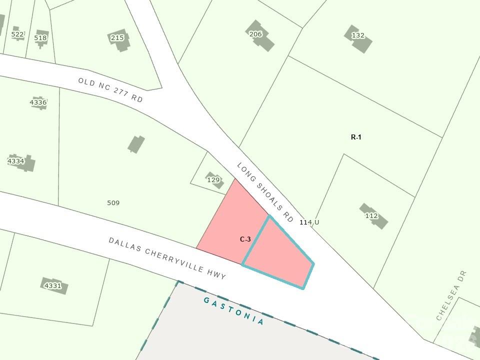 One acre of land zoned General Commercial (C-3). 2 parcels for 1 price. Great visibility along Dallas Cherryville Highway. County taxes only.