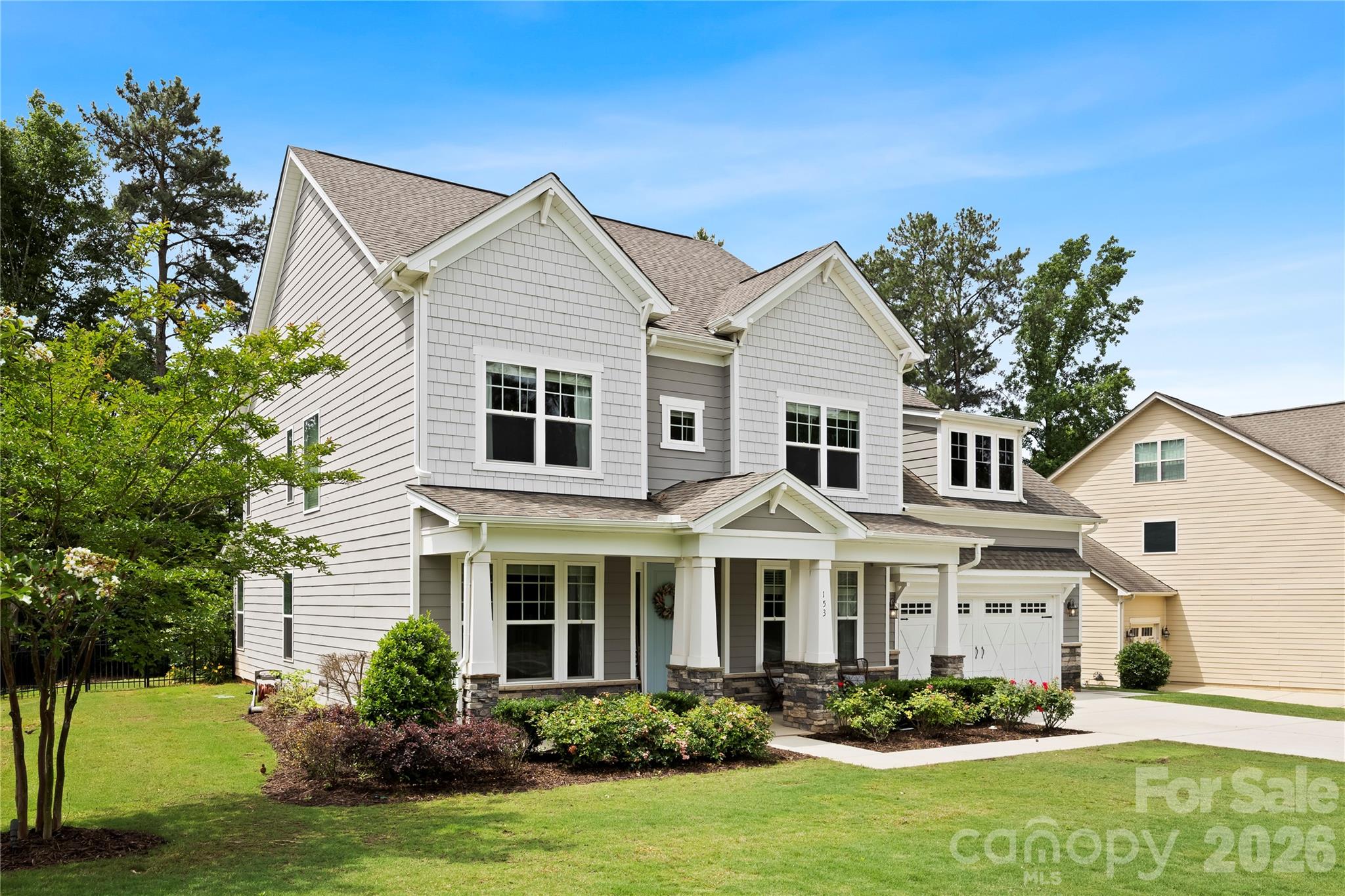 Beautifully designed and full of charm, this spacious 4-bedroom, 3.5-bath home offers 3,417 square feet of thoughtfully designed living space on a generous 0.28-acre lot.  Greeted with a bright and stunning foyer, open-concept layout features a desirable guest suite on the main level, a private office with beautiful French doors, and an expansive great room anchored by a stunning stone fireplace. Home has been freshly painted. The chef’s kitchen overlooks the main living space and is beautifully appointed with quartz countertops, a lovely hood range, abundant cabinetry, and an oversized walk-in pantry with custom shelving. A convenient butler’s pantry provides a seamless pass-through from the dining room to the kitchen, making entertaining effortless. 

Enjoy relaxing Southern evenings from the screened-in porch overlooking the fenced backyard, complete with an in-ground irrigation system and Rain Bird controller. Lush new sod installed in backyard. The home is loaded with modern upgrades including a new HVAC unit, updated lighting throughout, surround sound, HDMI wiring, and CAT 6 internet readiness. Laminate wood floors flow throughout the home. 

Upstairs, the expansive primary suite features extra-large closets, while the spacious laundry room includes a utility sink for added convenience. Large bonus room is pre-wired for an immersive entertainment experience.  All secondary bedrooms have walk-in closets.

Conveniently located in growing and desirable Indian Land area.  This beautifully maintained home combines comfort, functionality, and modern living in one exceptional package. Enjoy low South Carolina taxes and easy commute to city amenities.