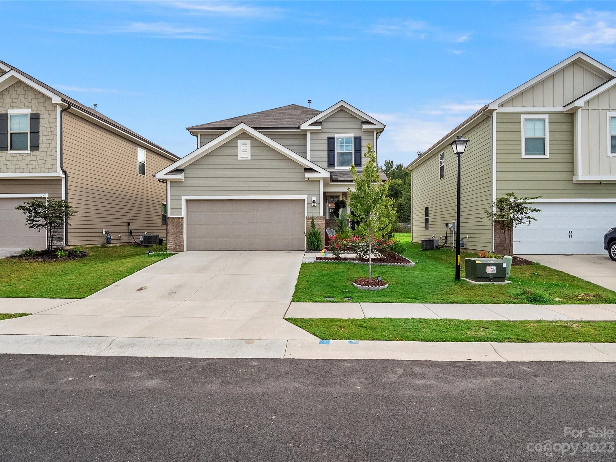 This modern 2-story home, constructed in 2021, features a stylish design with luxury vinyl plank flooring throughout the first floor. The kitchen boasts elegant granite countertops, adding a touch of sophistication. Enjoy privacy and outdoor activities in the partially fenced backyard. The primary bathroom showcases upgraded tile work, offering a spa-like retreat within the comfort of your home. Community Pool will built with an estimated completion date of 7/2024.
