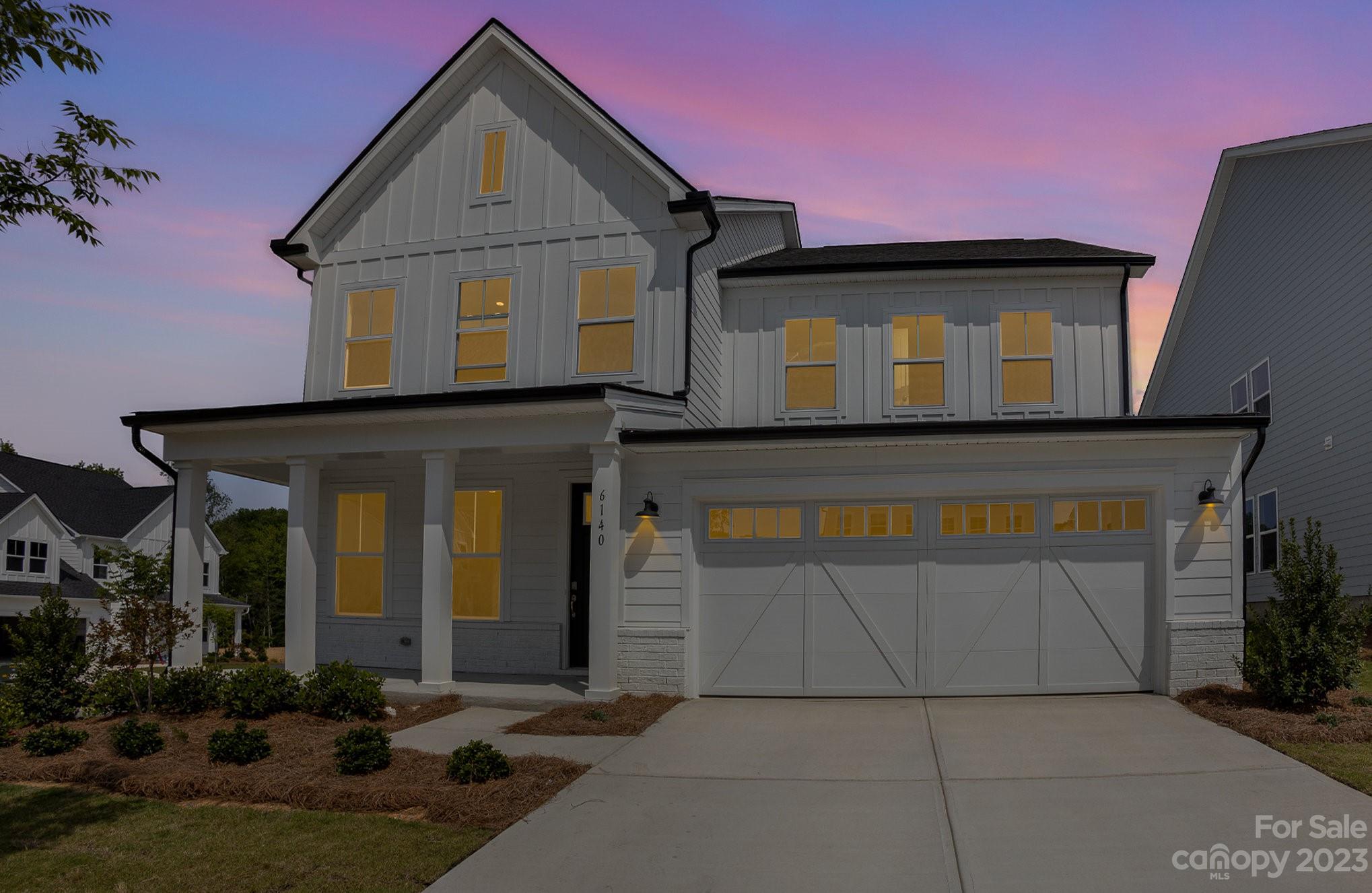 Don't miss the chance to make this extraordinary new construction home yours! Nestled on a charming corner lot, this gorgeous modern farmhouse w/ 2-car garage is a true masterpiece of design and comfort. Perfectly sized layout w/ first-floor bedroom + full bath. Every detail has been carefully considered w/ upgraded designer interior finishes that will leave you in awe. Open floorplan, great room w/ gas fireplace + casual dining area. Chef's kitchen w/ large center island, gas cooktop + custom hood & tile backsplash. A true entertainer's dream w/ tons of storage! Fully sodded yard ready for your personal touch. Upstairs you'll find the tranquil primary bedroom w/ a spa-like bathroom, separate tile shower + free-standing tub. Beautiful open staircase. 2nd floor also has a loft and additional bedrooms + convenient laundry room w/ sink. Desirable location close to Ballantyne offers the perfect balance of peaceful suburban living + convenient access to shopping, dining, and entertainment.