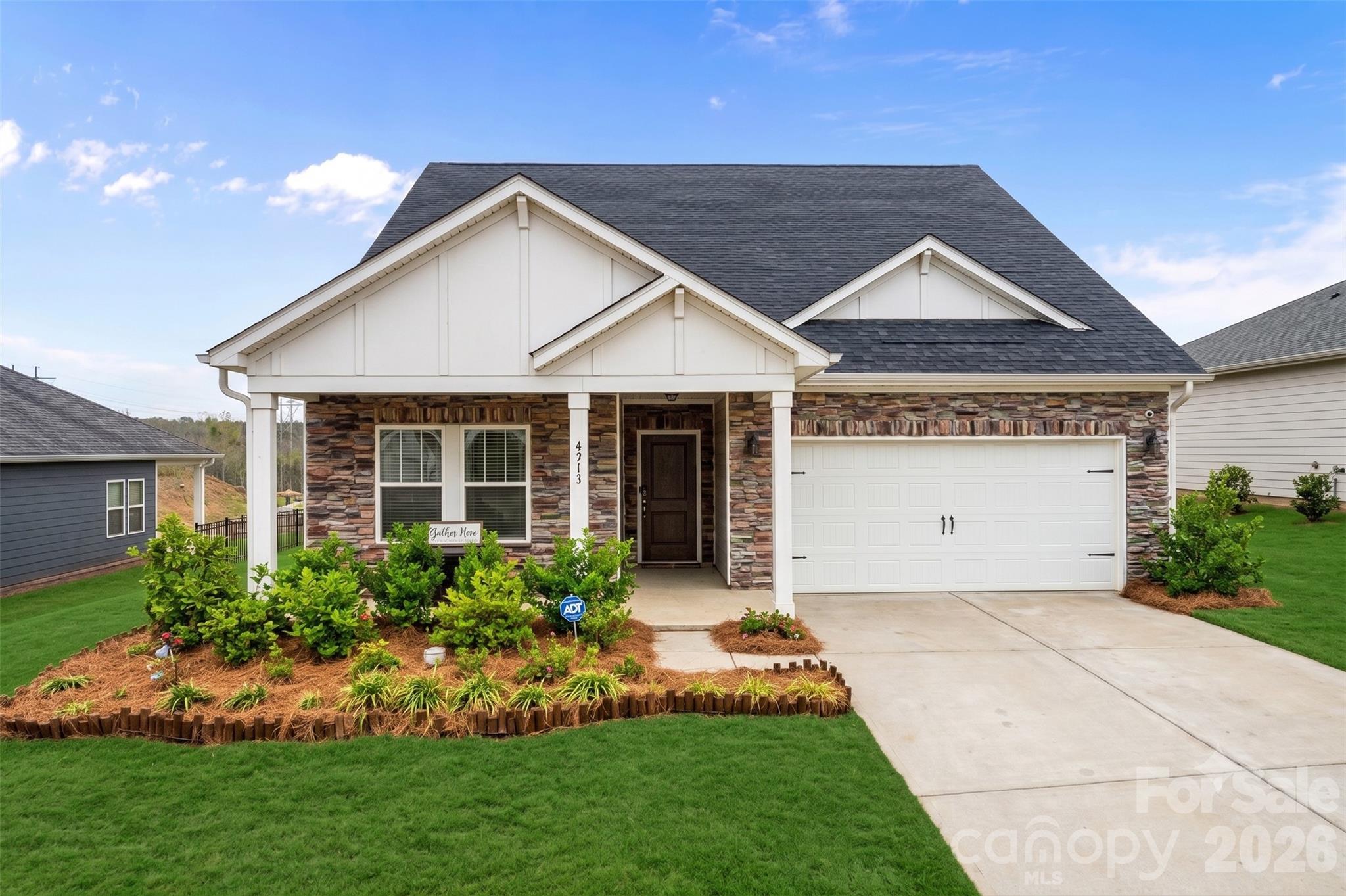 Live the Resort Life on Lake Wylie! No waiting - This beautifully designed energy-efficient, 2,300 sq ft smart-home by Meritage Homes is ready today. The open concept main level is perfect for entertaining while equipped with tech and energy-efficient construction that keeps your utility bills low. 4308 Duplin Drive offers the ultimate blend of modern luxury and resort-style living—complete with water views!
     •  Gourmet Kitchen is a true centerpiece designed to impress. Features granite countertops, a massive entertaining island (pre-wired lighting is available over the island), premium double ovens, built in microwave, and a spacious walk-in pantry. Built to host!
     •  Main-Level Primary Suite is your private oasis away from the hustle. A spacious bedroom retreat boasts plush new carpeting, a generous walk-in closet, dual-sink vanity, and a large, tiled walk-in shower complete with a built-in bench for relaxing.
     •  Split Floor Plan offers Two additional main-level bedrooms that sit on the opposite side of the home, offering perfect privacy for guests, kids, or a home office.
    • Upstairs Flex Space features A huge, versatile loft paired with a private 4th bedroom and a 3rd full bath. It's the ultimate setup for a media room, playroom, or multi-generational living.
    • Instant Value realized by skipping the massive out-of-pocket, post-construction expenses of a new build! Enjoy immediate peace of mind with a fully fenced backyard, custom window blinds, and mature established surroundings already complete and included.
Life at The Vineyards on Lake Wylie feels like a daily vacation. Enjoy access to an upgraded clubhouse, Olympic-sized pool, splash pad, fitness center, miles of walking trails, a dog park, and direct lake access with boat/RV storage just to name a few. 
Plus unbeatable convenience! You’re just minutes from the highly anticipated River District, historic downtown Belmont, CLT Airport (10 mins), and Uptown Charlotte (20 mins).
How to beat the market rates? This seller is offering incredible flexibility to fit your financial goals with 3 ways to save:
    First * THE RATE SLASHER: A Seller-Funded 2-1 Interest Rate Buydown. Lower your rate for the first 2 years and literally save HUNDREDS on your monthly payment! 
    Second ** CASH TO CLOSE WITH LENDER CREDITS: Partner with our preferred lender to receive up to $5000 in credits toward your closing costs.
    Third *** THE TURNKEY PACKAGE: Secure this home at the unbeatable price of $489,900 with standard terms, OR ask your agent about our "Turnkey Financing Package."
This water-view gem is ready for its next chapter. Your dream home and your dream monthly payment are right here. Don't let market rates hold you back—schedule your tour today and secure your savings!
Note: To highlight the home's versatile layout, some rooms have been virtually staged to showcase different design possibilities.