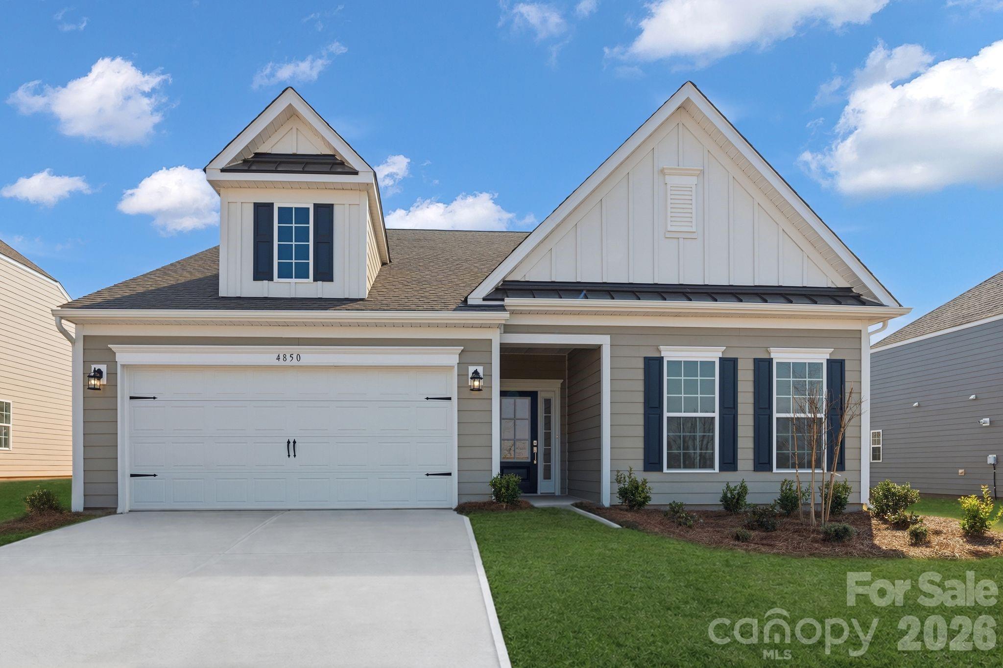 This one-story Dover floorplan combines elegance and comfort. At its heart is a first-floor Great Room flowing into a chef’s kitchen and a breakfast nook with ample sunlight. Three bedrooms including the owner’s suite are situated on this floor and the study presents beautifully with glass doors. Plus, our signature Everything's Included program means you will get a gourmet kitchen with double ovens and cooktop, quartz or granite kitchen countertops, subway tile backsplash, ceramic tile, luxury vinyl plank flooring throughout the home, a finished garage, zero entry shower in the owner's suite, fireplace and tankless water heater. Roselyn is a master-planned community offering exclusive ranch and 1.5 story homes geared towards active adults.