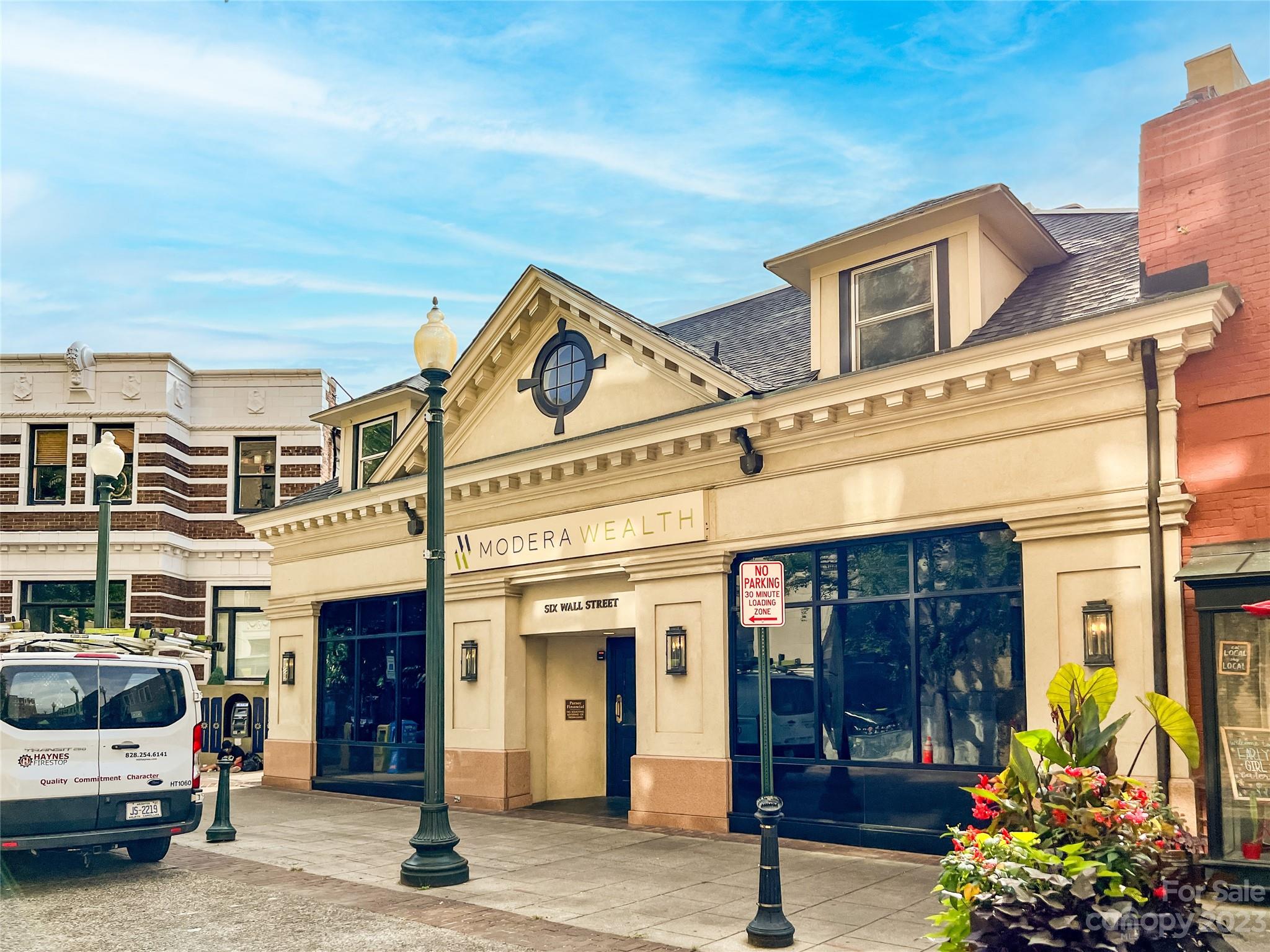 OUTSTANDING INVESTMENT OPPORTUNITY IN THE HEART OF DOWNTOWN ASHEVILLE. NEW 10-YEAR NNN LEASE TO PRESTIGIOUS FINANCIAL ADVISORY FIRM. - Prominent, historic building located in the core of downtown Asheville, NC. Meticulously renovated since 2016 into Class A office space. - New 10-year single tenant lease to creditworthy tenant, Modera Wealth Management, successor to Parsec Financial Management. - Triple net (NNN) investment opportunity requiring minimal management. - Below market rental rate provides tremendous long-term upside potential. Headquarters for Parsec Financial Management for 40 years, a testament to the firm's long term commitment to downtown Asheville. ***SEE BROCHURE FOR MORE INFORMATION***