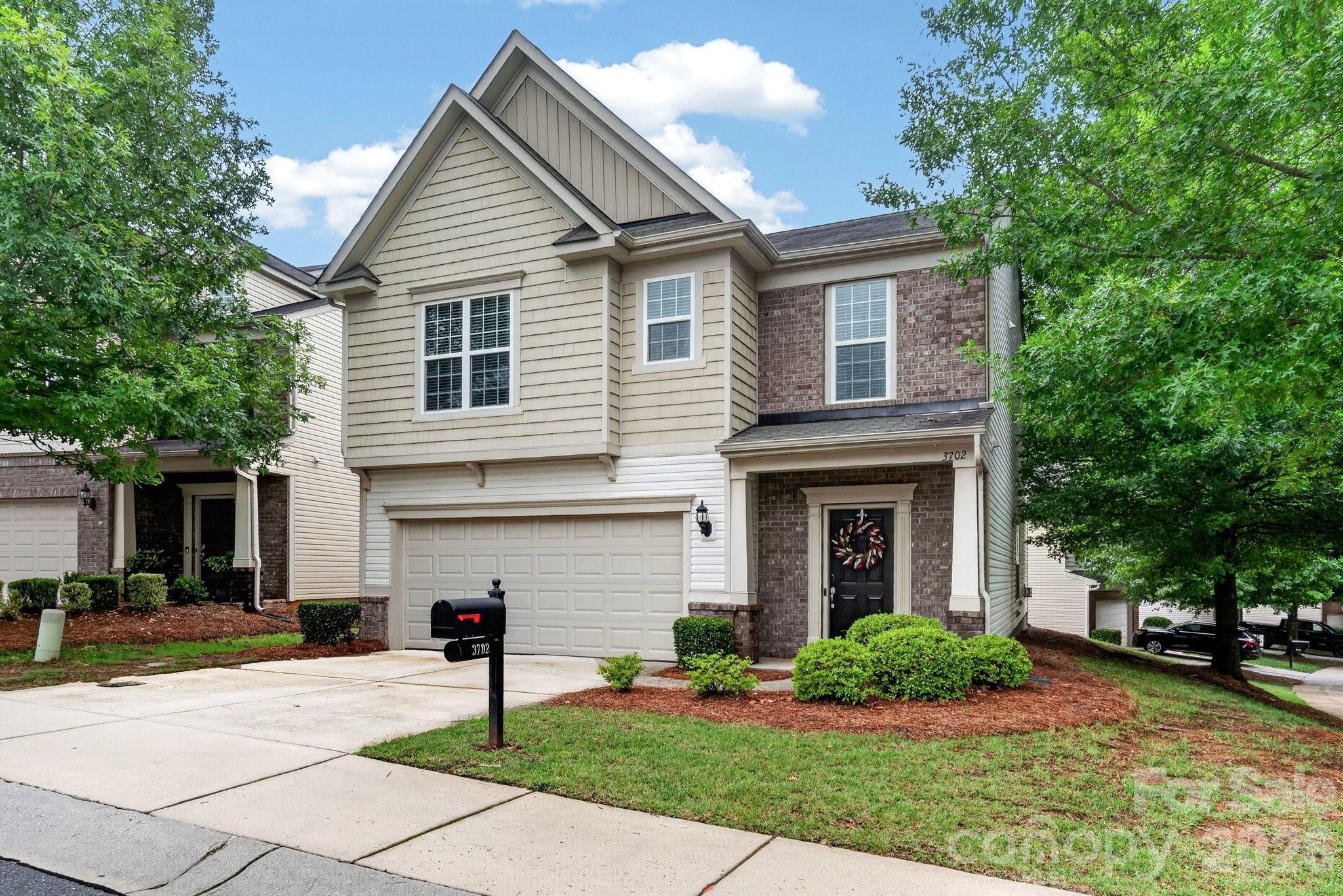 Welcome to Park South Station, where this beautifully updated home is situated on a desirable corner lot in one of South Charlotte’s most sought-after gated communities. Thoughtfully designed for both everyday living and effortless entertaining, this move-in-ready home showcases quality updates, timeless finishes, and an exceptional location.
The heart of the home is the stunning, fully renovated kitchen (2021), featuring gorgeous quartz countertops, timeless shaker-style cabinetry, stainless steel appliances, and an impressive oversized 9-foot island with seating—perfect for casual dining, meal prep, or gathering with family and friends. The adjoining breakfast nook opens to a private patio that contains a gas line for grilling and where you can enjoy peaceful sunrises while sipping your morning coffee.
The kitchen flows seamlessly into the expansive living and dining areas, creating an inviting space filled with abundant natural light that’s ideal for entertaining guests or hosting memorable holiday celebrations. Throughout the home, you’ll appreciate the fresh interior paint and beautiful high-end luxury vinyl plank flooring installed in 2021, providing both elegance and durability. For added peace of mind, the HVAC system was replaced in 2022.
Upstairs, you’ll find generously sized secondary bedrooms, each offering its own private en-suite bathroom and walk-in closet, providing comfort and privacy for family members or guests. The luxurious primary suite is a true retreat, featuring an elegant tray ceiling, French door leading to a private second-story balcony, and additional flex space perfect for a home office, fitness area, sitting room, or reading nook. The beautifully renovated primary bath (2021) showcases elegant tile flooring, a spacious walk-in shower, a freestanding soaking tub, and dual walk-in closets complete with custom built-in shelving and drawers for exceptional organization.
Conveniently located between the upstairs bedrooms is a spacious laundry room, making everyday chores a breeze. On the main level, enjoy direct access from the kitchen to the front-facing two-car garage with an automatic garage door opener.
Beyond the home, enjoy resort-style amenities designed for an active lifestyle. Residents have access to an Olympic-sized swimming pool, a beautifully appointed clubhouse with a full kitchen and gathering space, a fully equipped fitness center, playground, dog park, and direct access to the Little Sugar Creek Greenway, offering miles of scenic trails for walking, running, and biking.
Perfectly positioned, you’ll be just minutes from SouthPark’s premier shopping, dining, and entertainment, the vibrant restaurants and breweries of South End, Uptown Charlotte, Bank of America Stadium, the U.S. National Whitewater Center, and many of Charlotte’s most popular attractions. For frequent travelers, Charlotte Douglas International Airport is conveniently located just 10 miles away.
Combining stylish renovations, quality updates, resort-style amenities, and an unbeatable location, this exceptional home offers the perfect blend of luxury, comfort, convenience, and lifestyle. Don’t miss this incredible opportunity to make it yours!