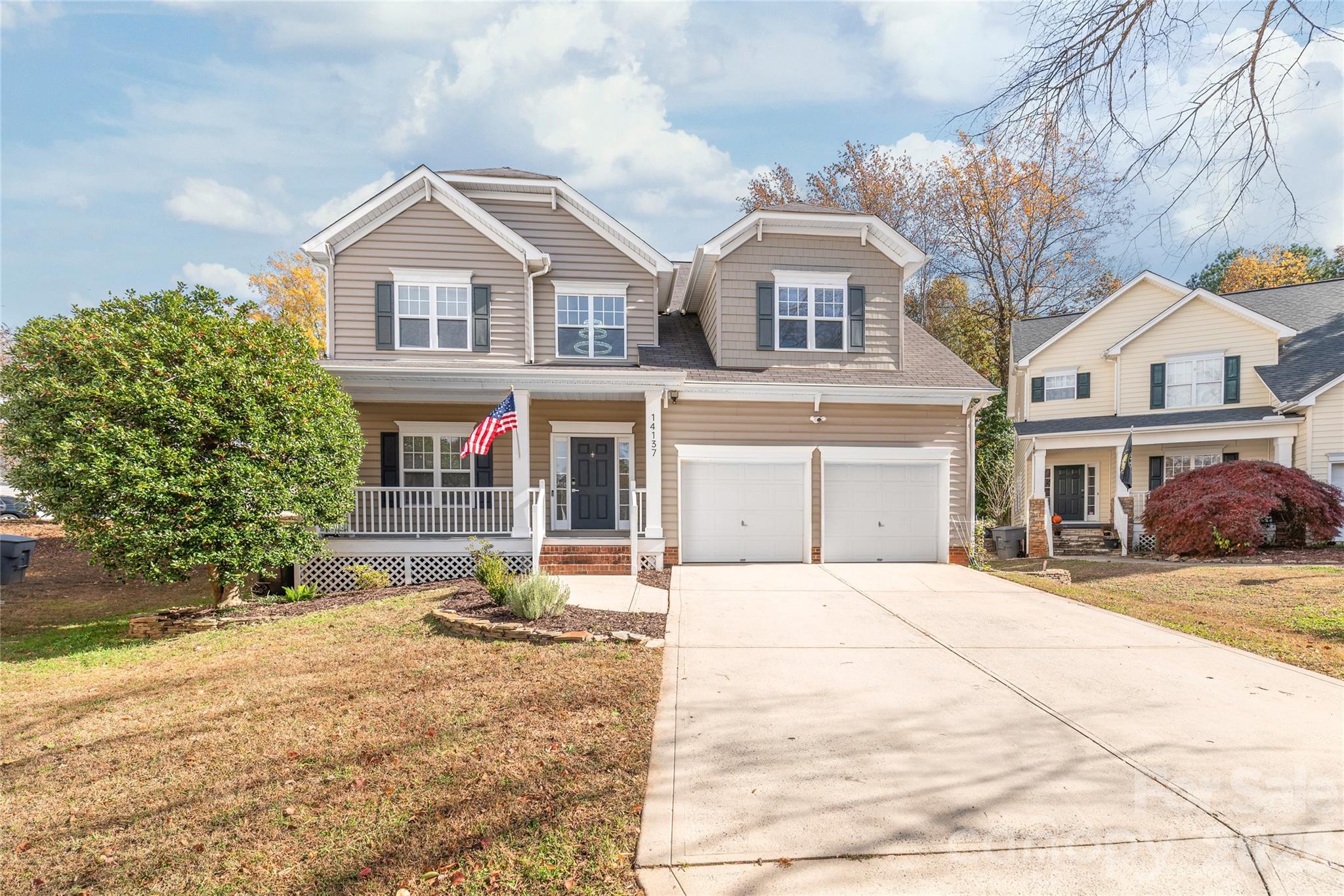 Fantastic 4-bedroom, 2.5-bath home in the highly desirable Ballantyne Meadows, situated on a quiet Cul-De-Sac. This beautiful property features an open floor plan with a spacious living room and refinished hardwood floors throughout the main level. The entire house is freshly painted, and new carpet has been installed on the second level. Recent upgrades include a fully updated kitchen with new cabinets, stainless steel appliances, and a tile backsplash, as well as refreshed bathrooms with new vanities and toilets. Both HVAC systems for the first and second levels were replaced in 2024, and a new water heater was installed in 2025. Most windows were replaced in 2025, and all light fixtures throughout the house have been updated. Enjoy the convenience of a two-car garage and an unbeatable location, just minutes from The Ballantyne Bowl, Ballantyne Village, and all shopping and dining areas. Location, location, location - with easy access to I-77 and I-485, all within the top-rated Ballantyne school district. This home is ready for you to move in - schedule your showing today! Agents and buyers welcome!