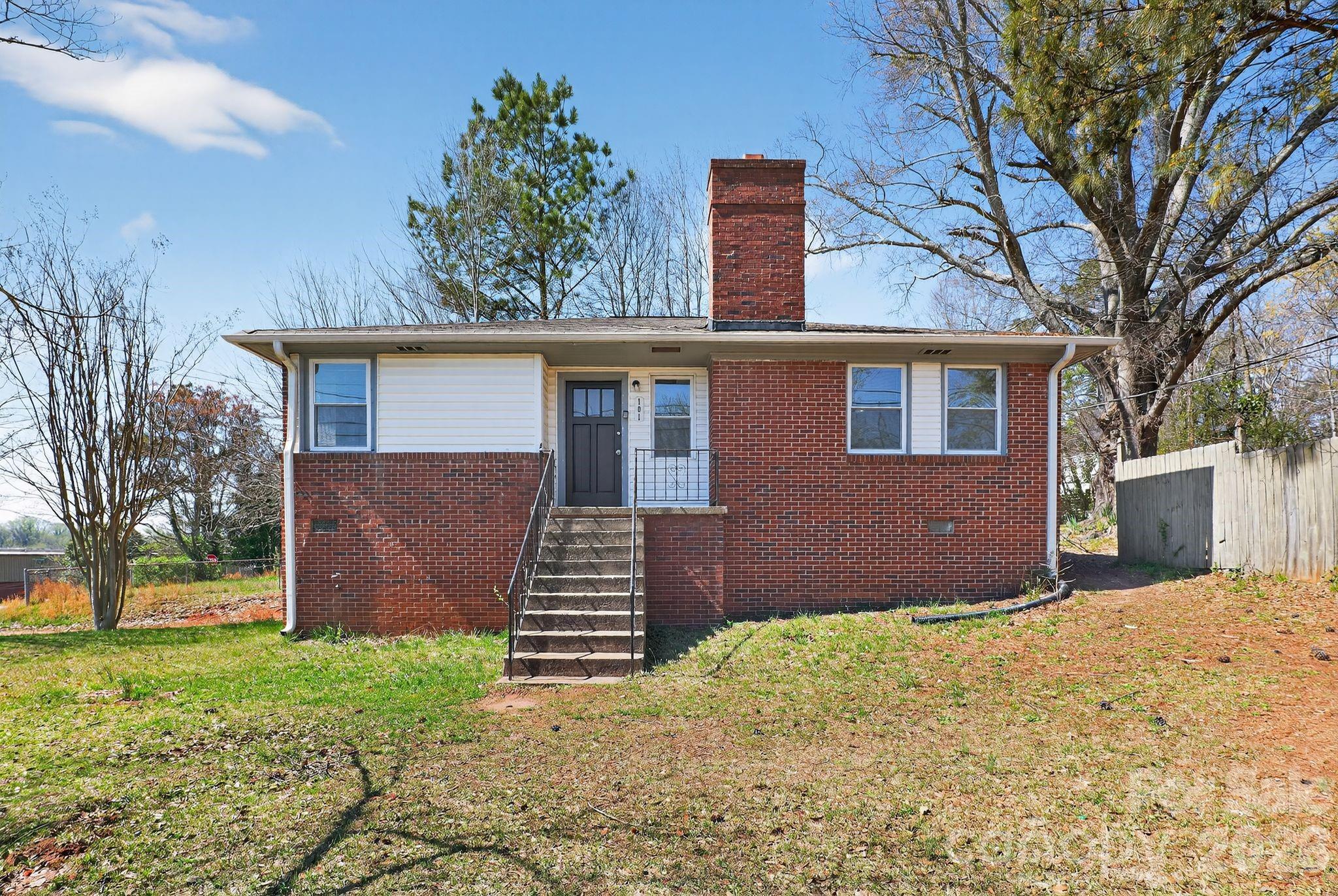 Cute, Cute, Cute, 3 bedroom with one bathroom home with neutral colors & hardwoods throughout. This home has a large entertaining space inside and out. You will find an attached hardwood porch. Within this space you will be able to utilize a large basement space great for storage. Brick accent wall is featured inside as well.